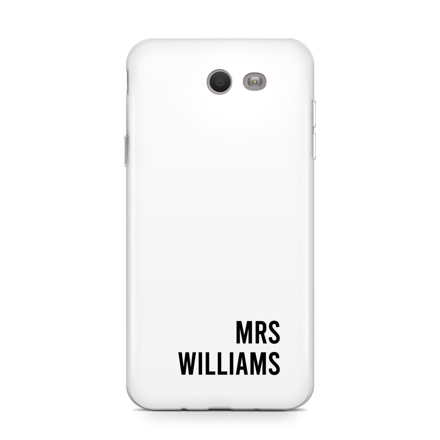 Personalised Mrs Surname Samsung Galaxy J7 2017 Case