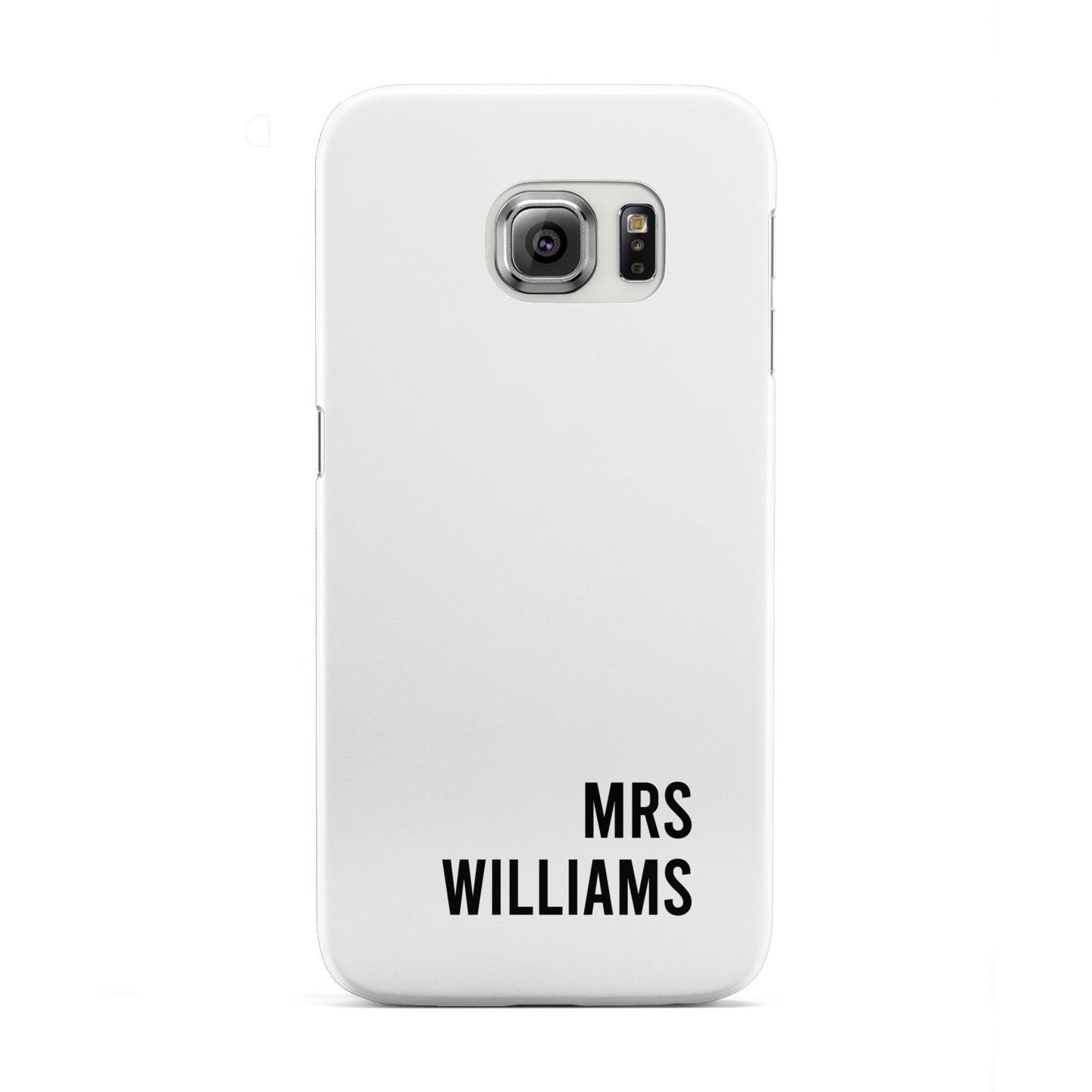 Personalised Mrs Surname Samsung Galaxy S6 Edge Case