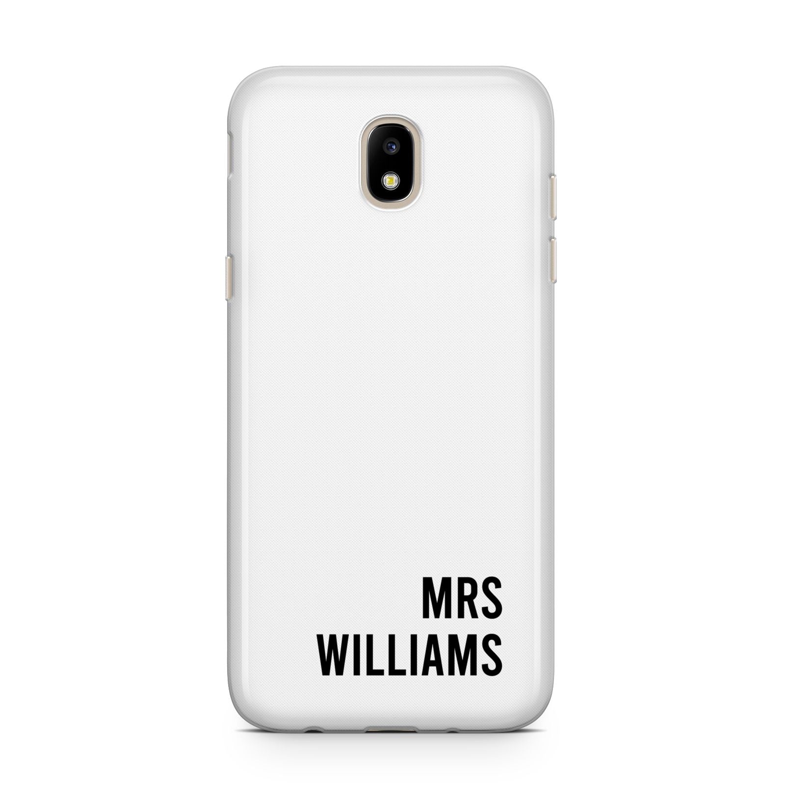 Personalised Mrs Surname Samsung J5 2017 Case