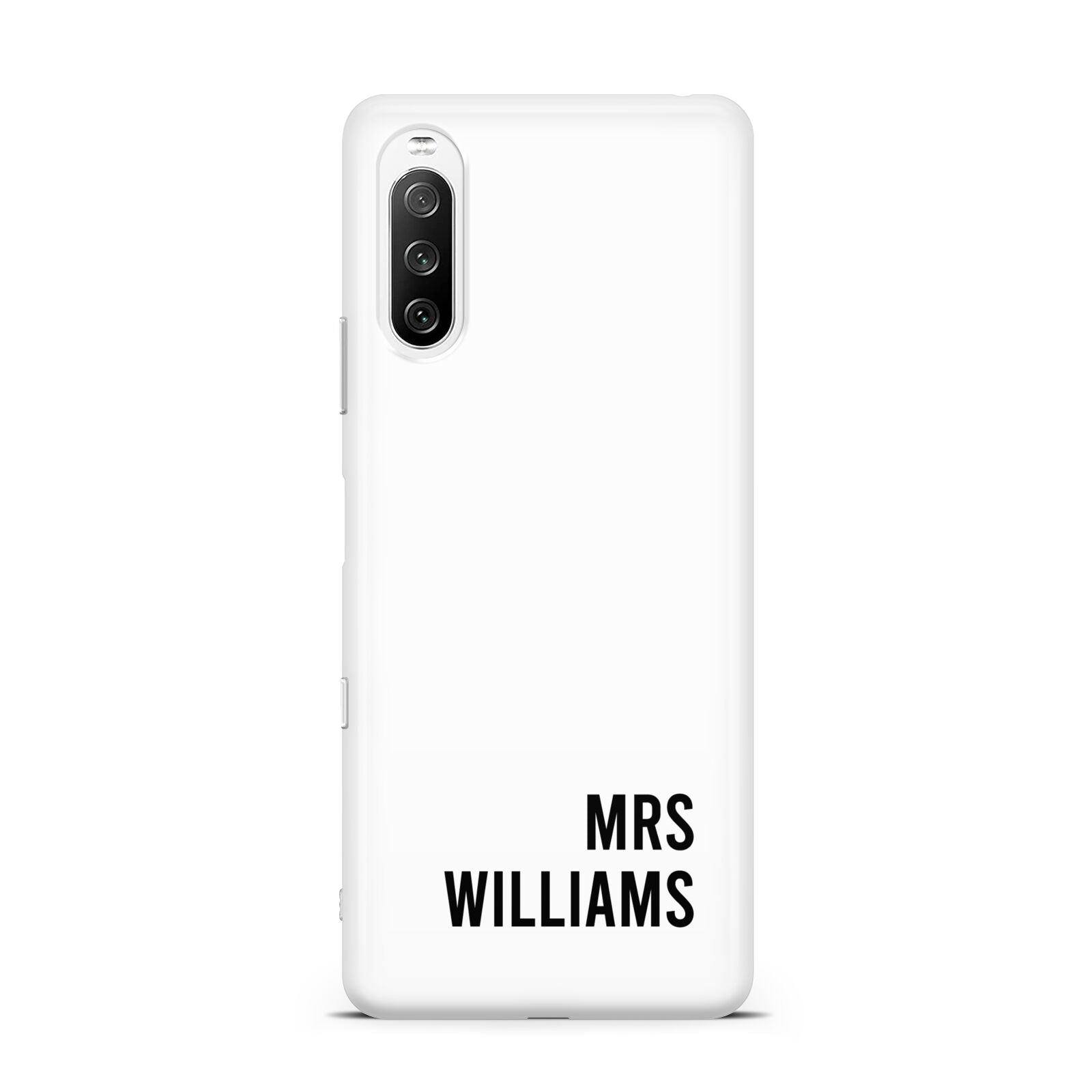 Personalised Mrs Surname Sony Xperia 10 III Case