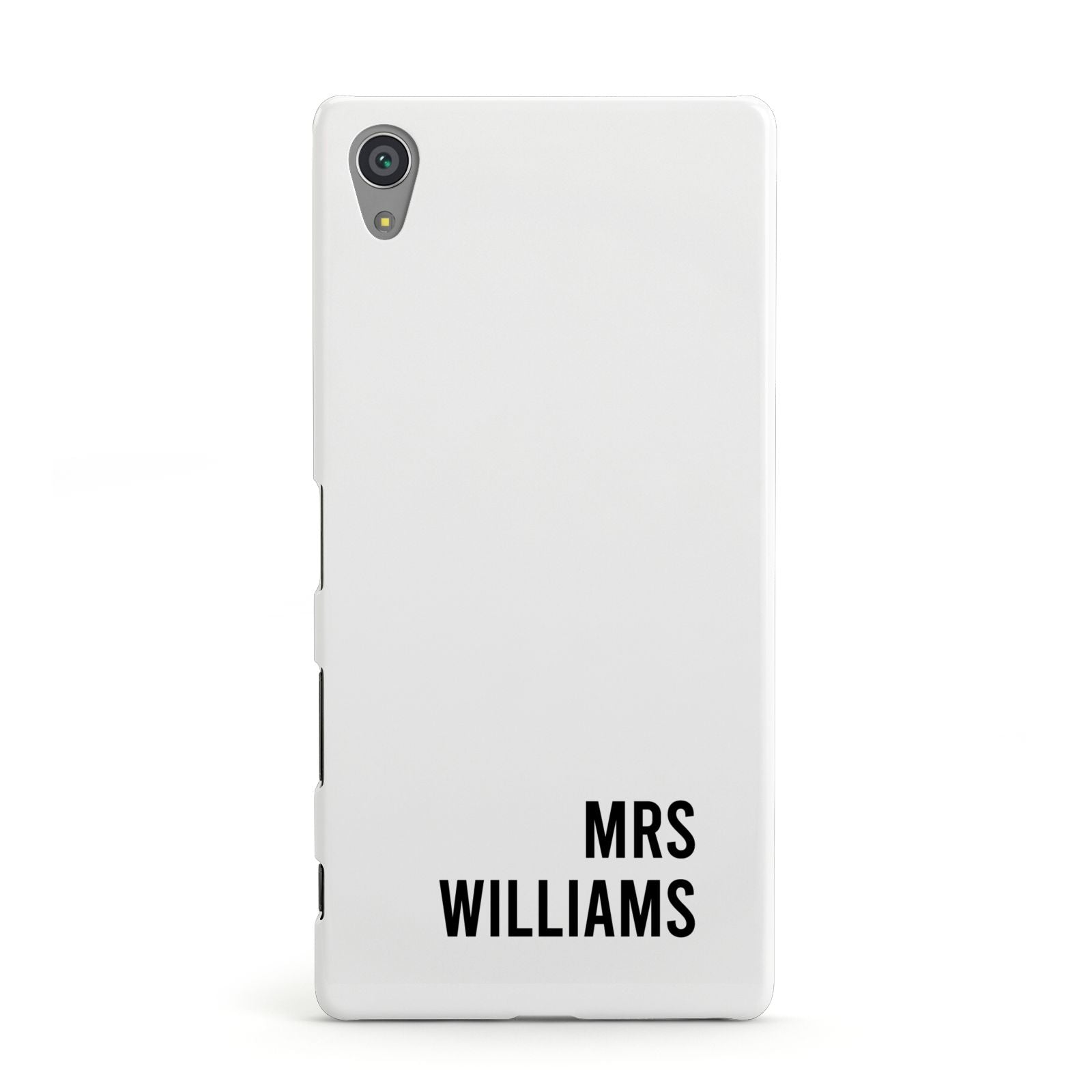 Personalised Mrs Surname Sony Xperia Case