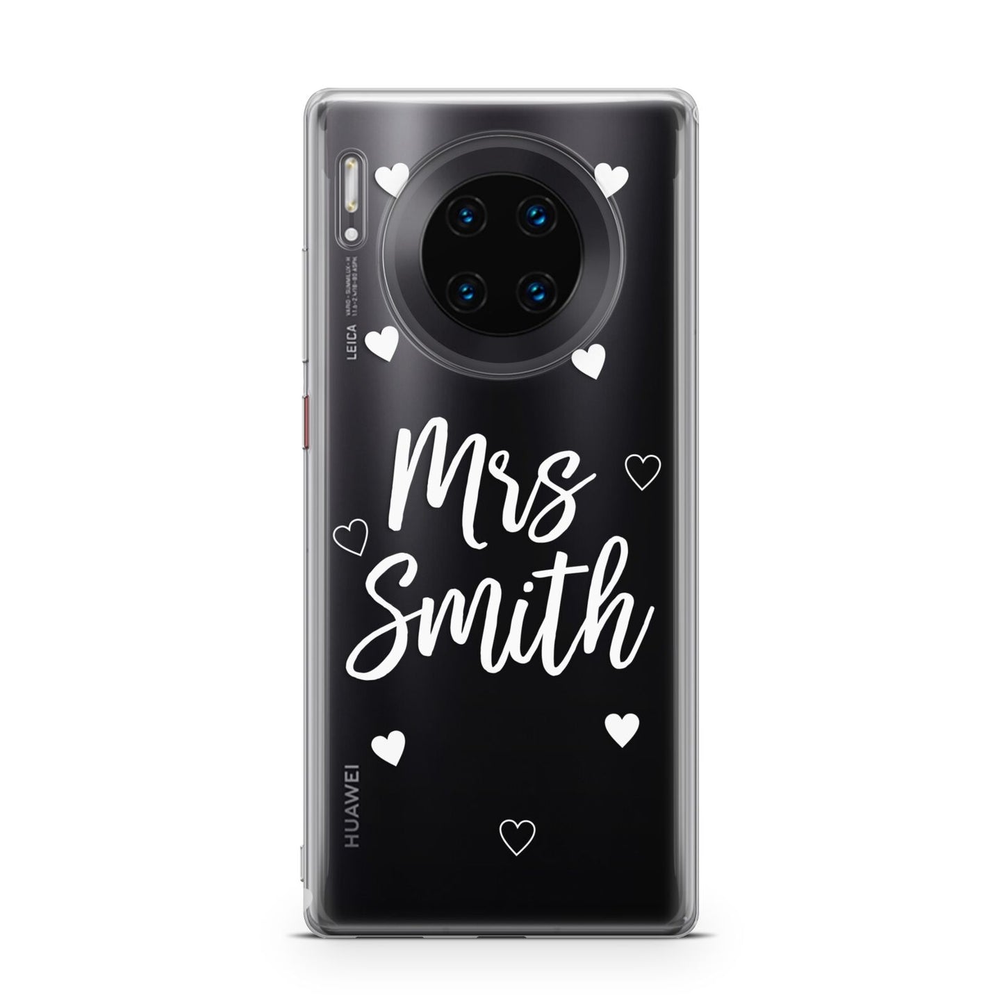 Personalised Mrs with Hearts Huawei Mate 30 Pro Phone Case