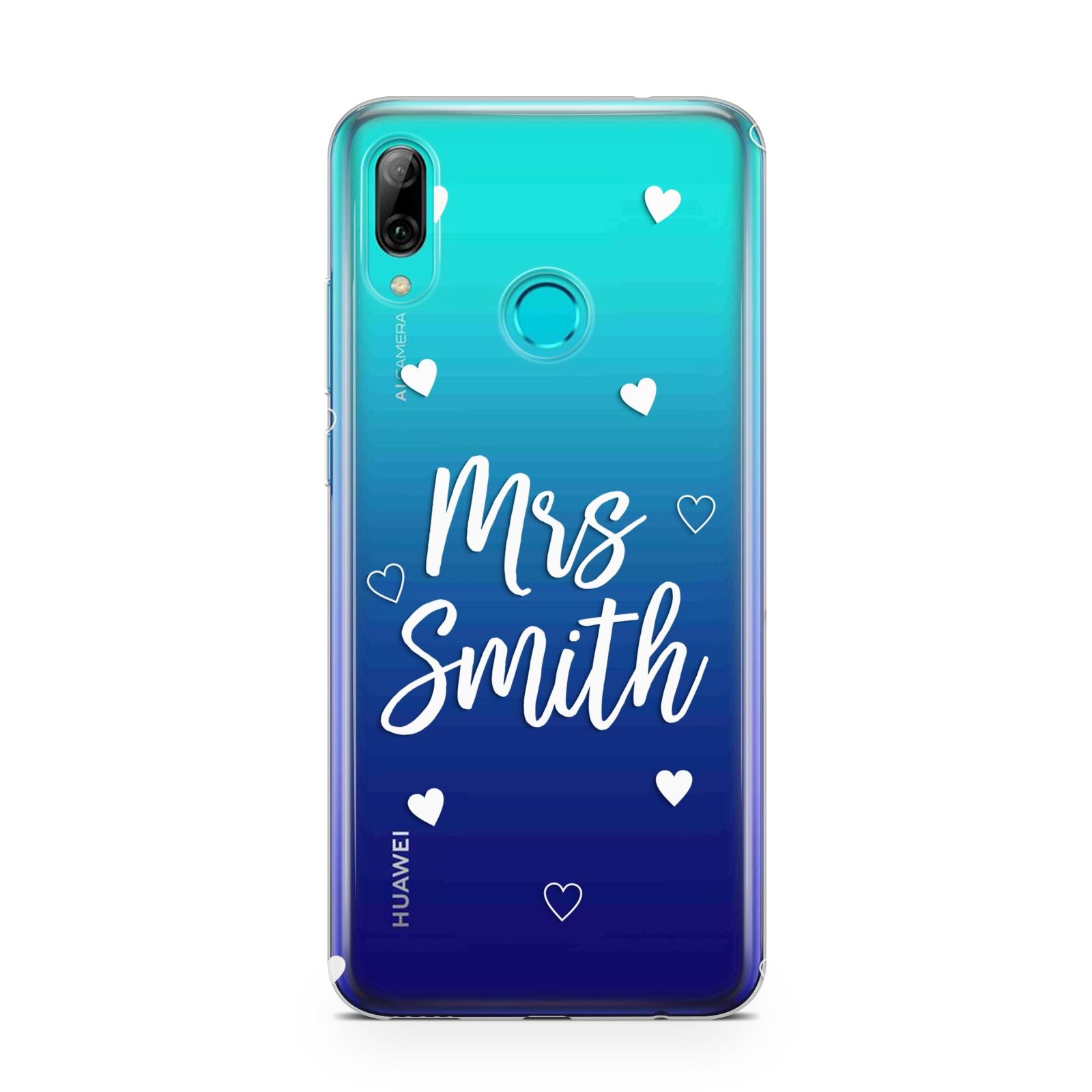 Personalised Mrs with Hearts Huawei P Smart 2019 Case