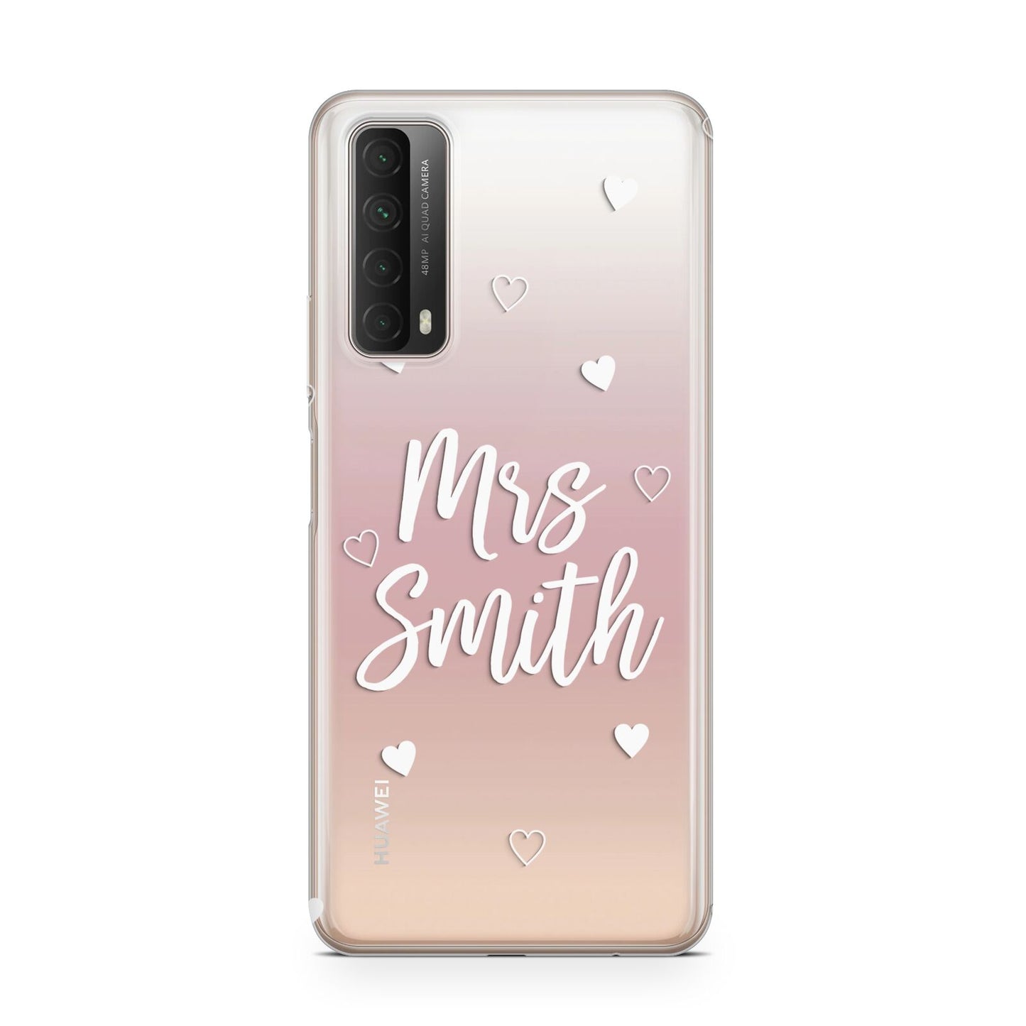 Personalised Mrs with Hearts Huawei P Smart 2021