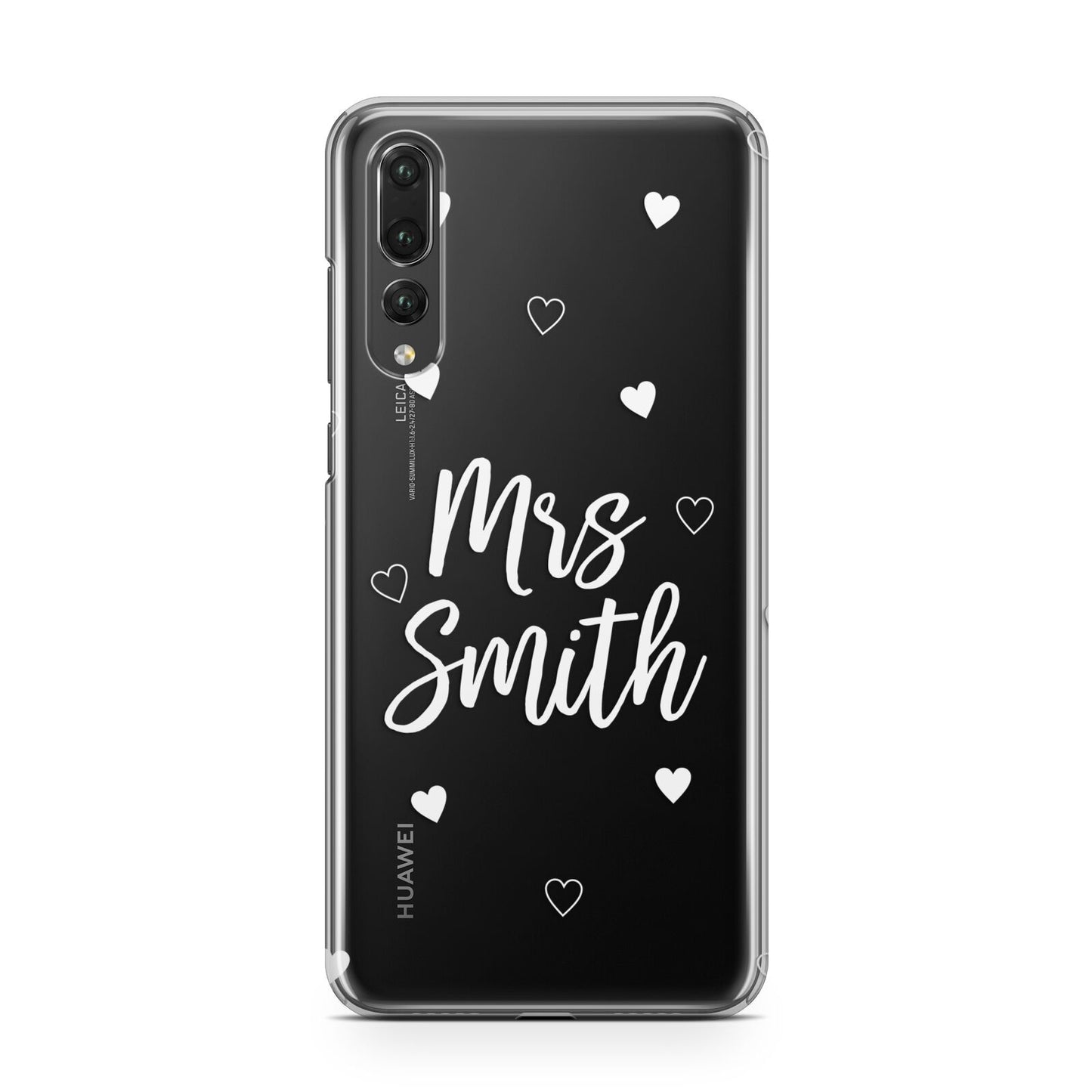 Personalised Mrs with Hearts Huawei P20 Pro Phone Case