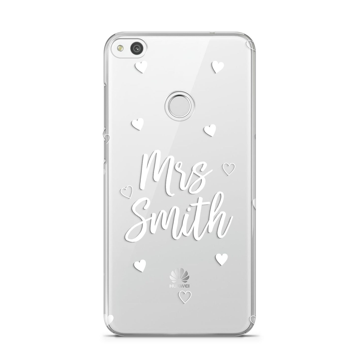 Personalised Mrs with Hearts Huawei P8 Lite Case