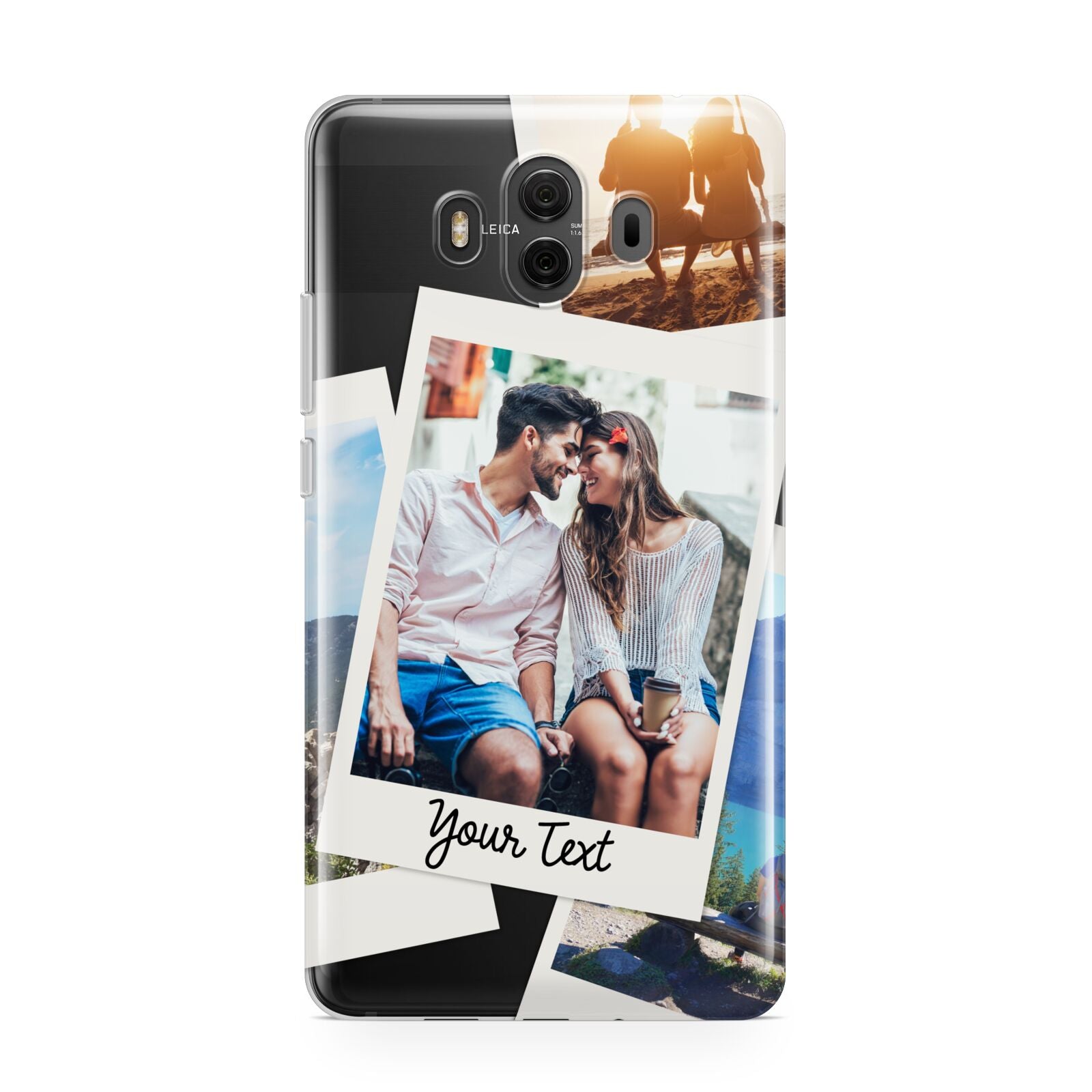 Personalised Multi Photo White Border Huawei Mate 10 Protective Phone Case