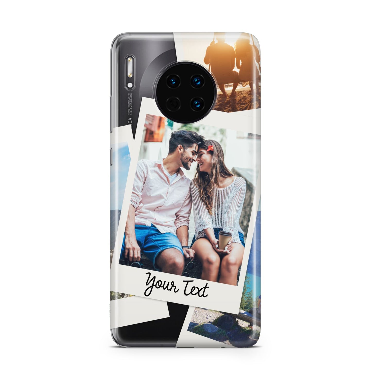 Personalised Multi Photo White Border Huawei Mate 30