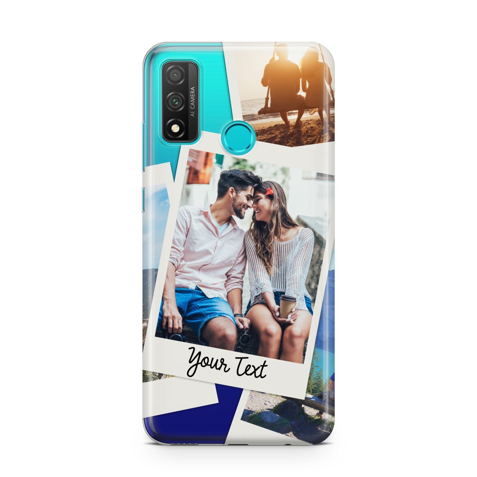 Personalised Multi Photo White Border Huawei P Smart 2020