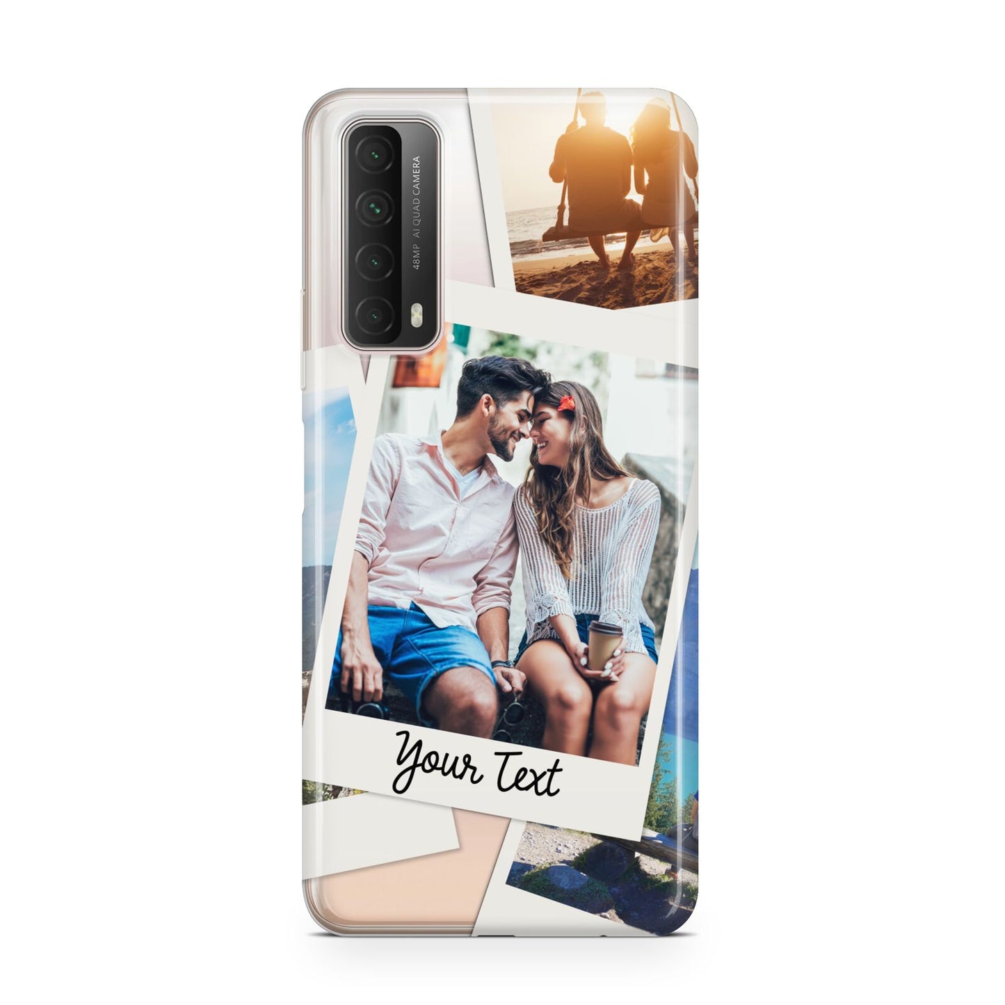 Personalised Multi Photo White Border Huawei P Smart 2021