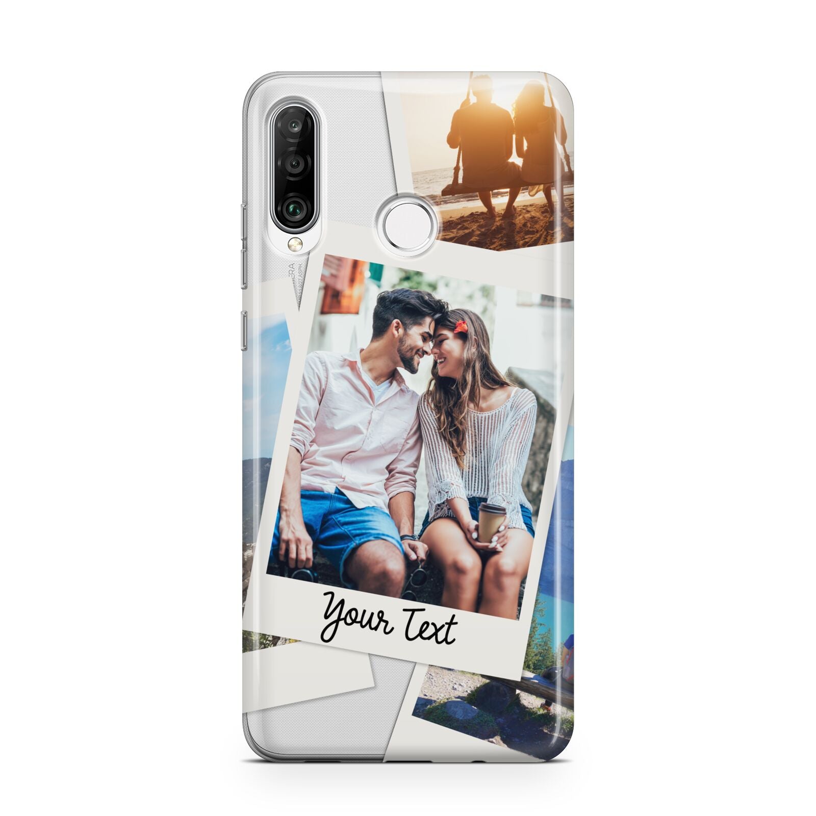 Personalised Multi Photo White Border Huawei P30 Lite Phone Case