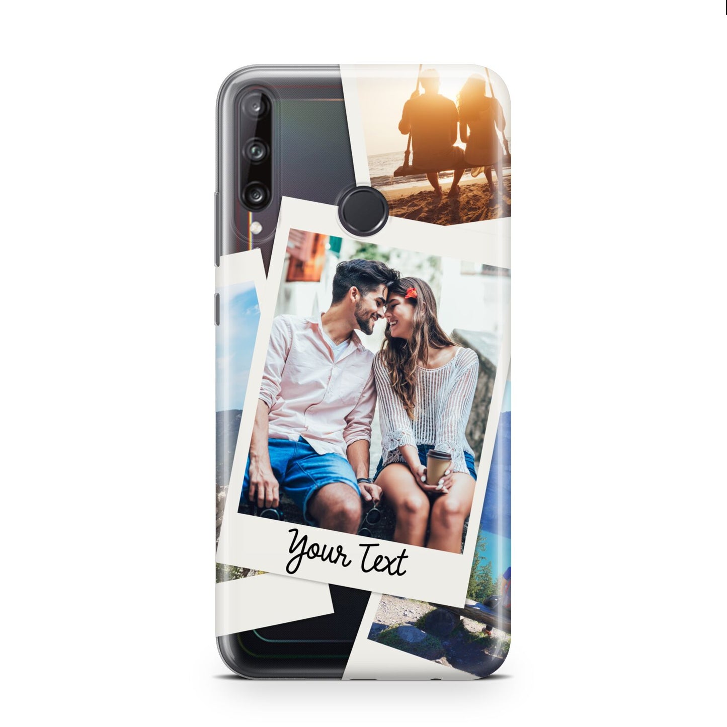 Personalised Multi Photo White Border Huawei P40 Lite E Phone Case