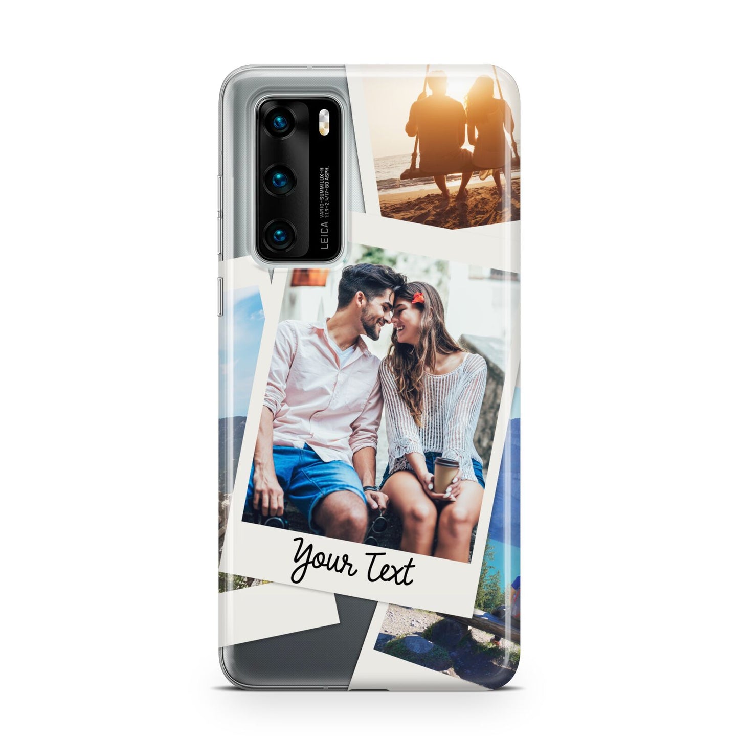 Personalised Multi Photo White Border Huawei P40 Phone Case