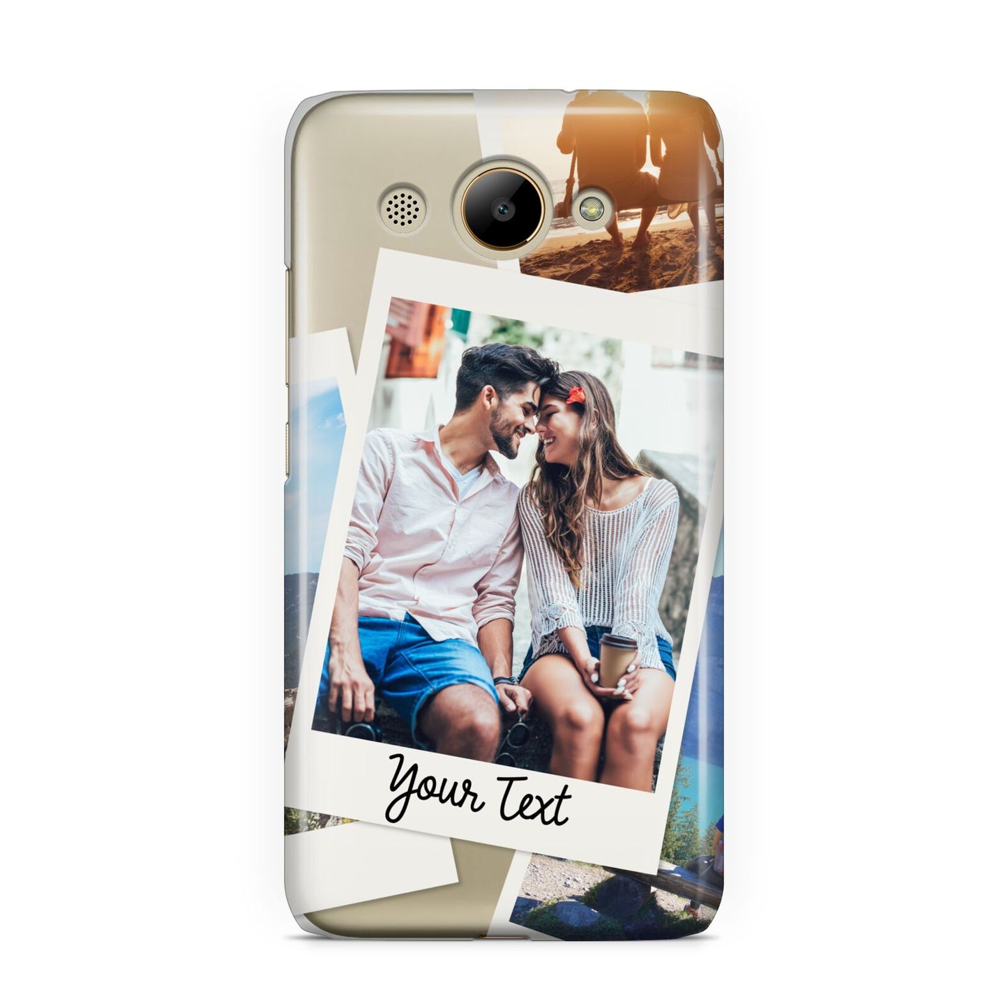 Personalised Multi Photo White Border Huawei Y3 2017