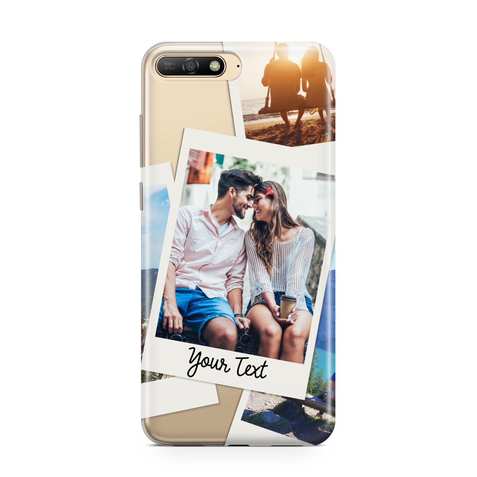 Personalised Multi Photo White Border Huawei Y6 2018