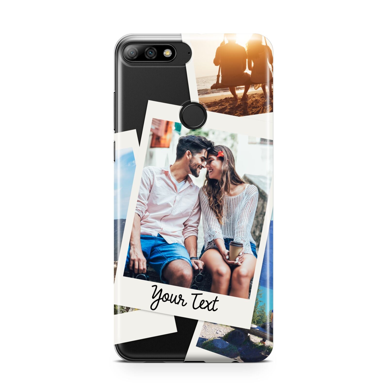 Personalised Multi Photo White Border Huawei Y7 2018