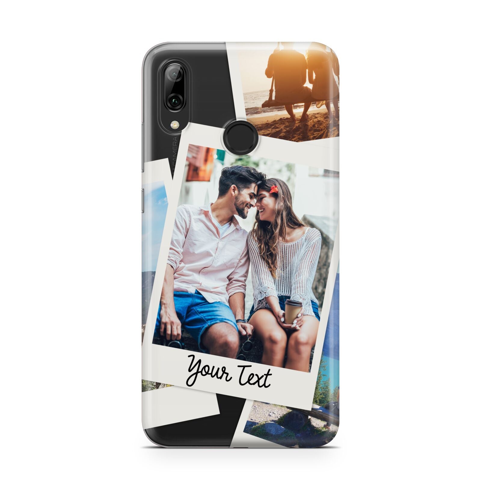 Personalised Multi Photo White Border Huawei Y7 2019