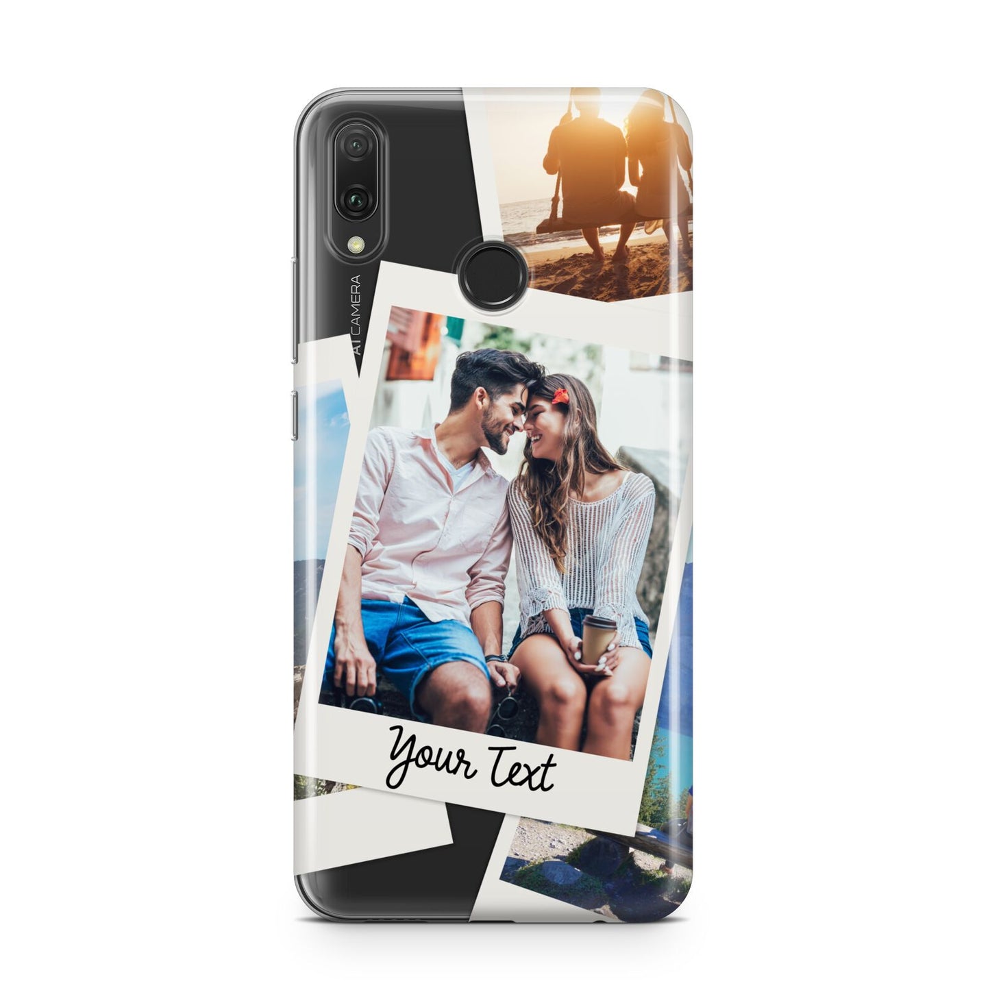 Personalised Multi Photo White Border Huawei Y9 2019