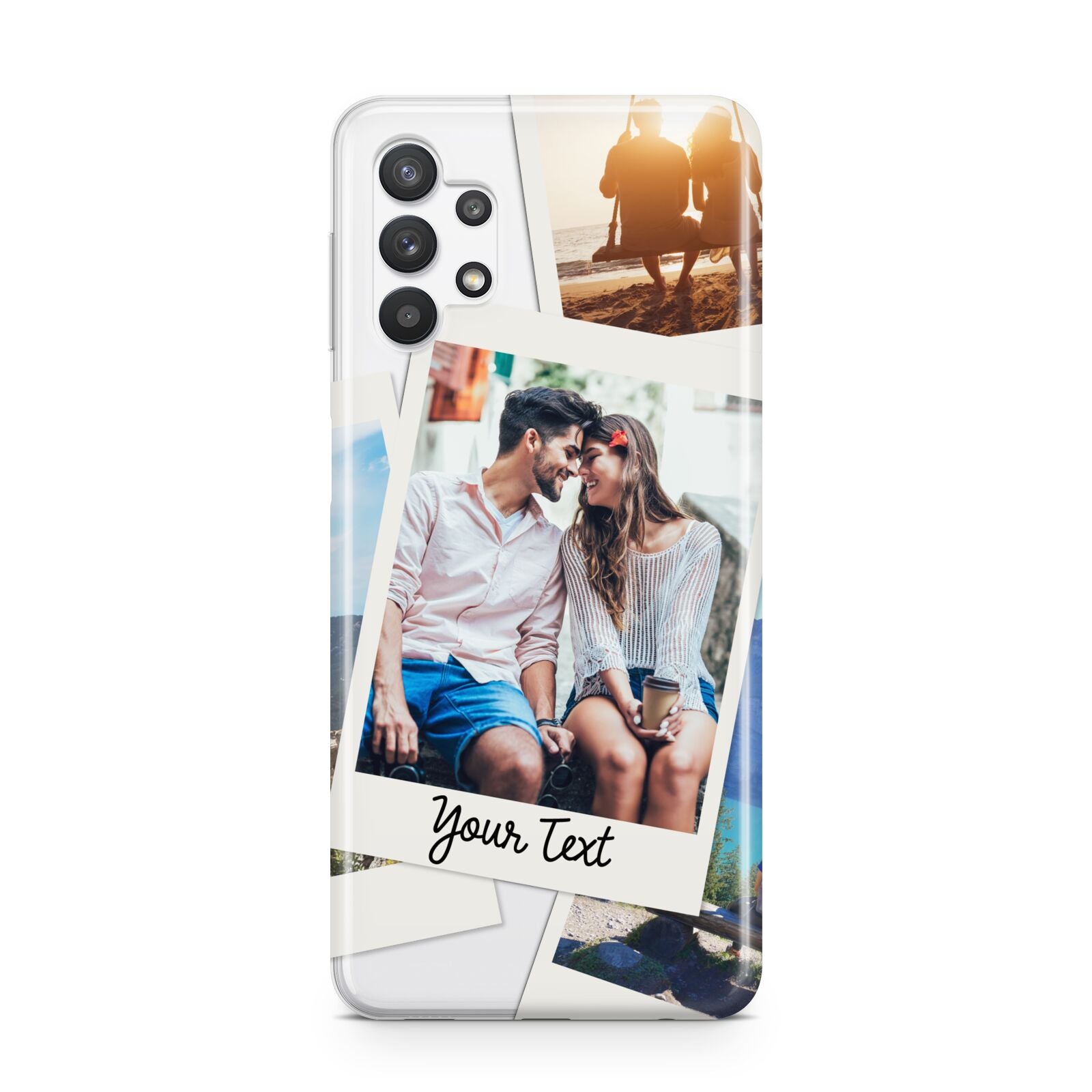 Personalised Multi Photo White Border Samsung A32 5G Case