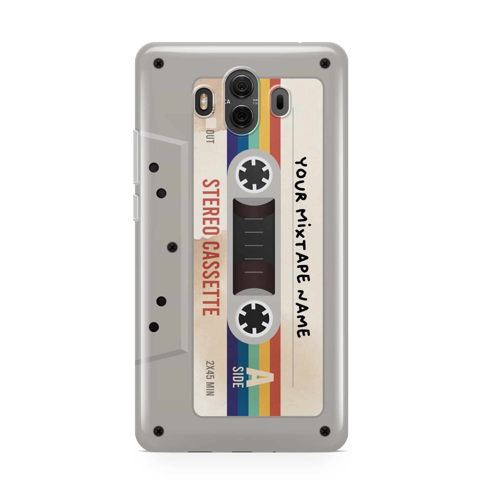 Personalised Multicoloured Mixtape Huawei Mate 10 Protective Phone Case