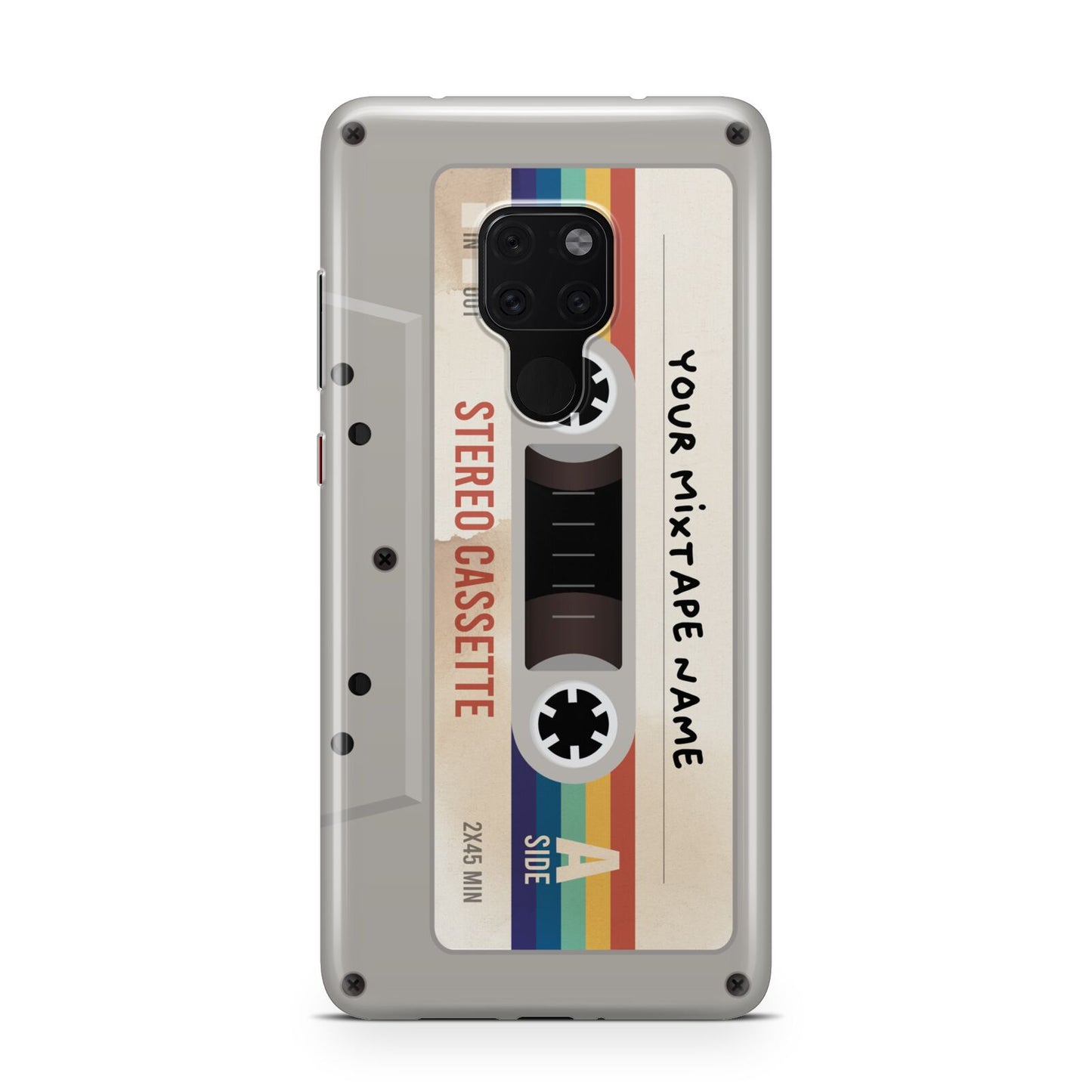 Personalised Multicoloured Mixtape Huawei Mate 20 Phone Case