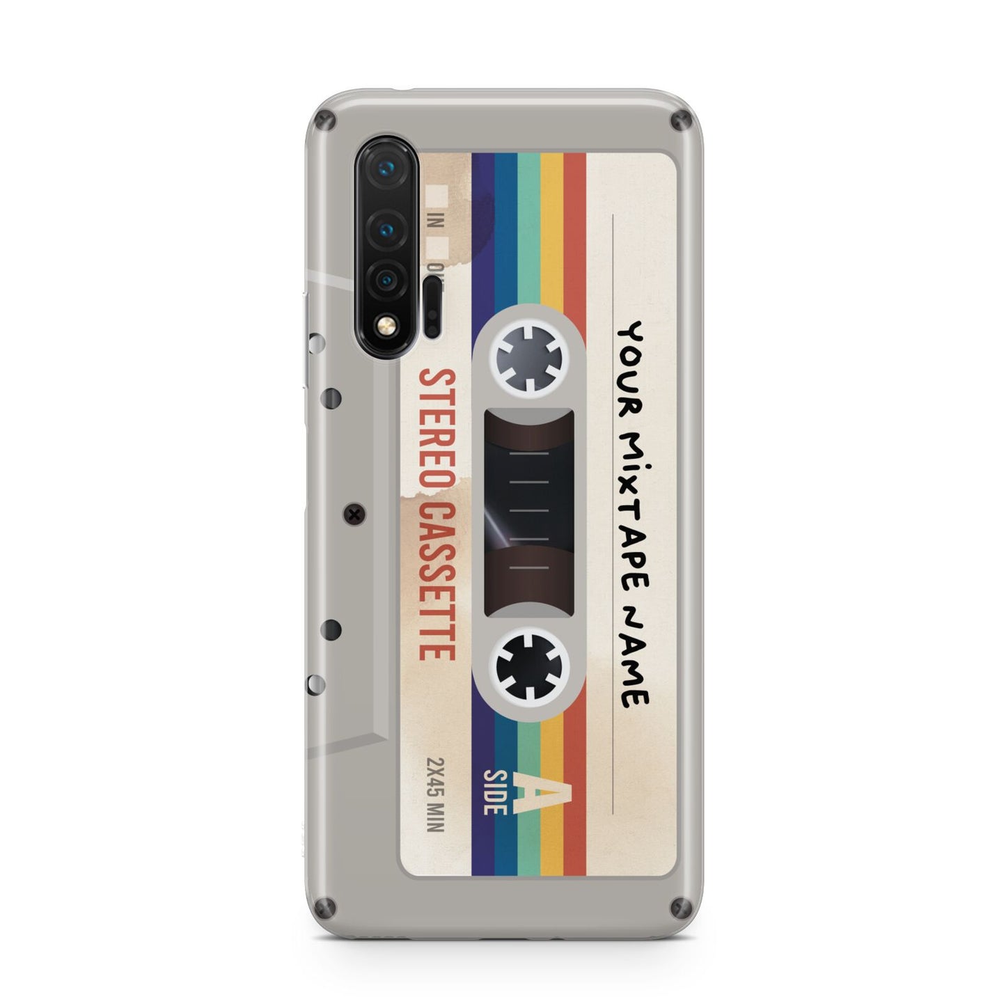 Personalised Multicoloured Mixtape Huawei Nova 6 Phone Case