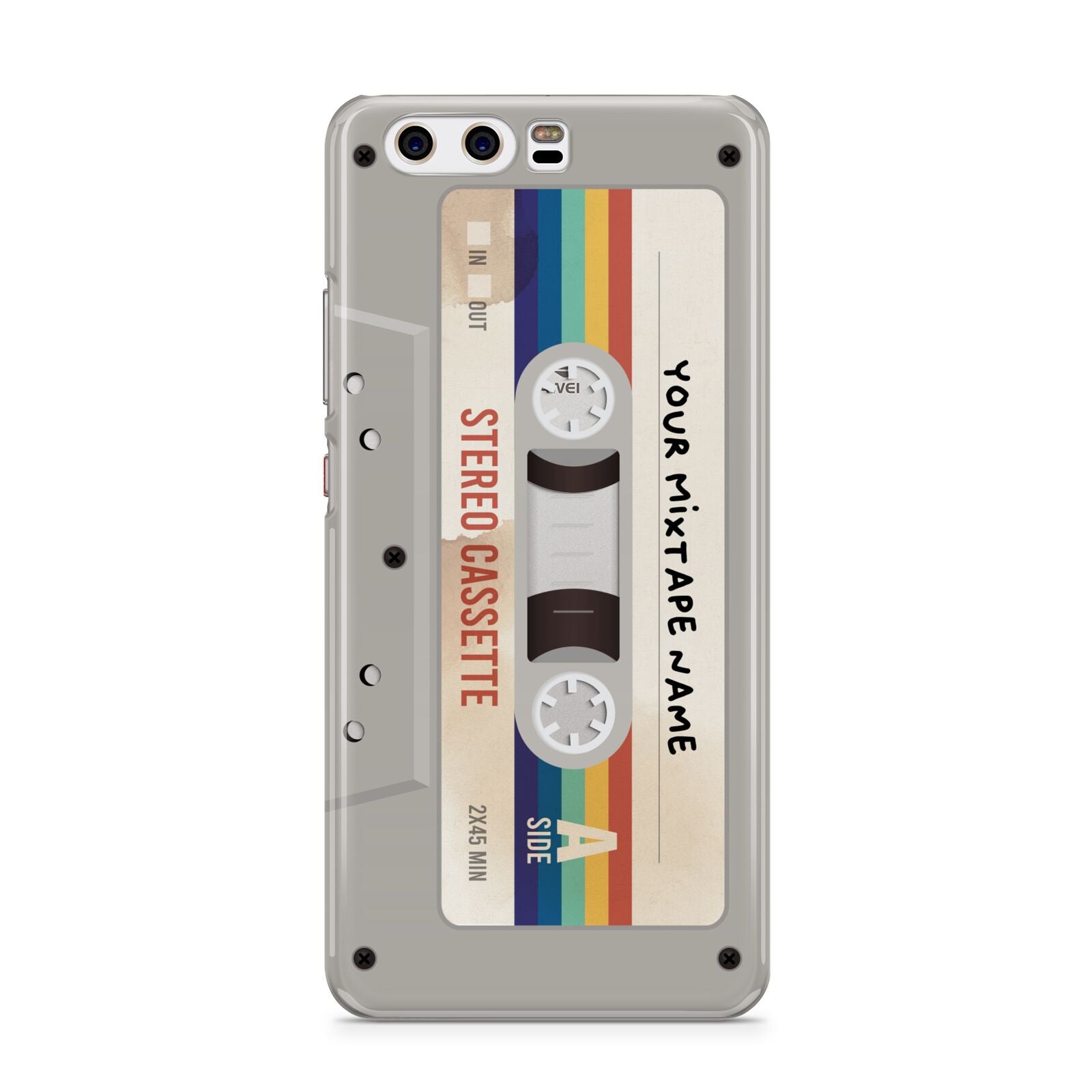 Personalised Multicoloured Mixtape Huawei P10 Phone Case