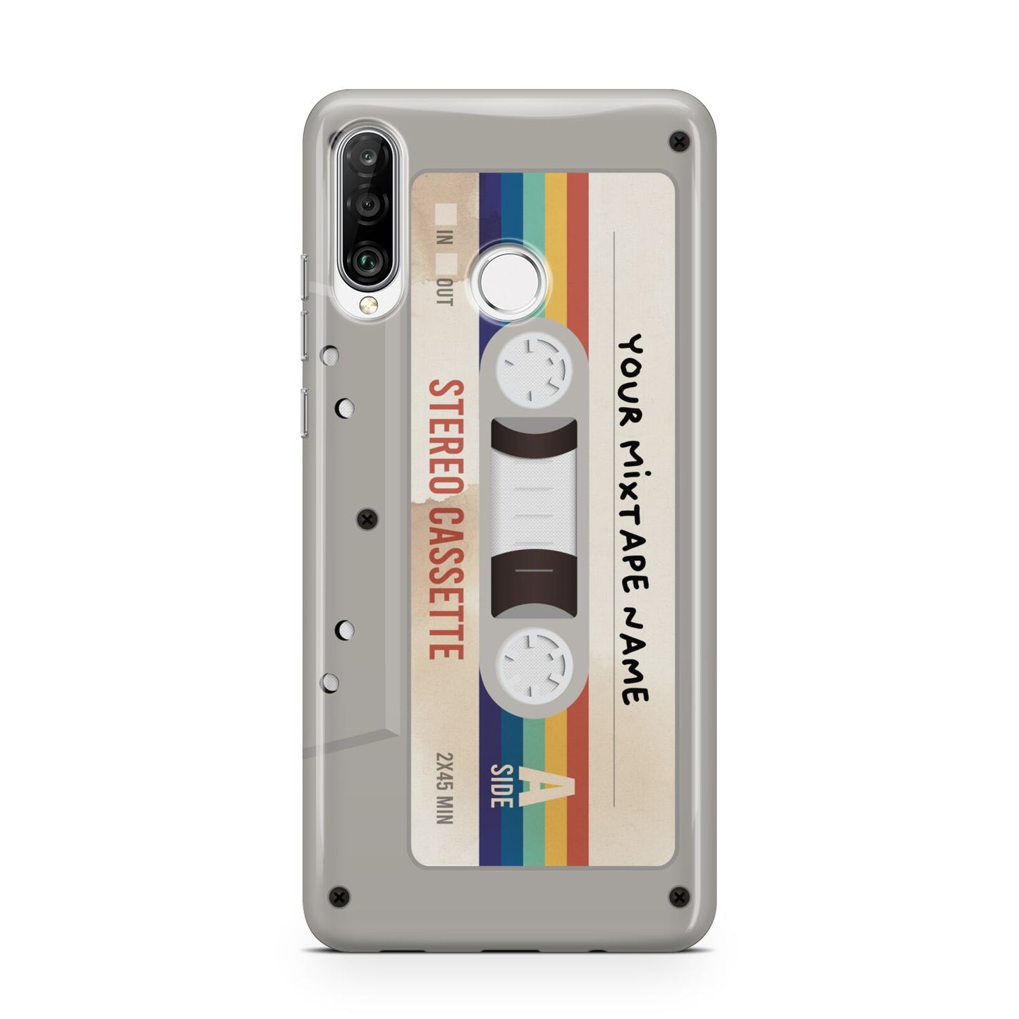 Personalised Multicoloured Mixtape Huawei P30 Lite Phone Case