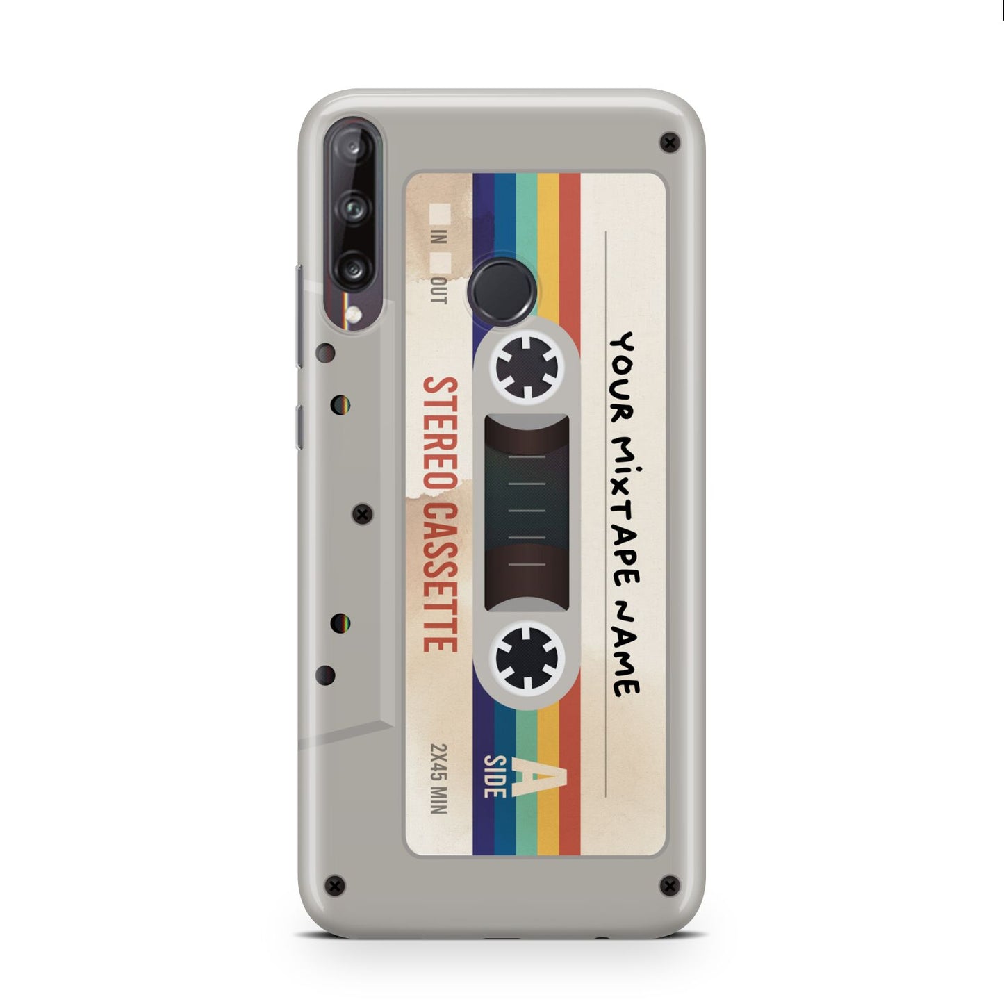 Personalised Multicoloured Mixtape Huawei P40 Lite E Phone Case