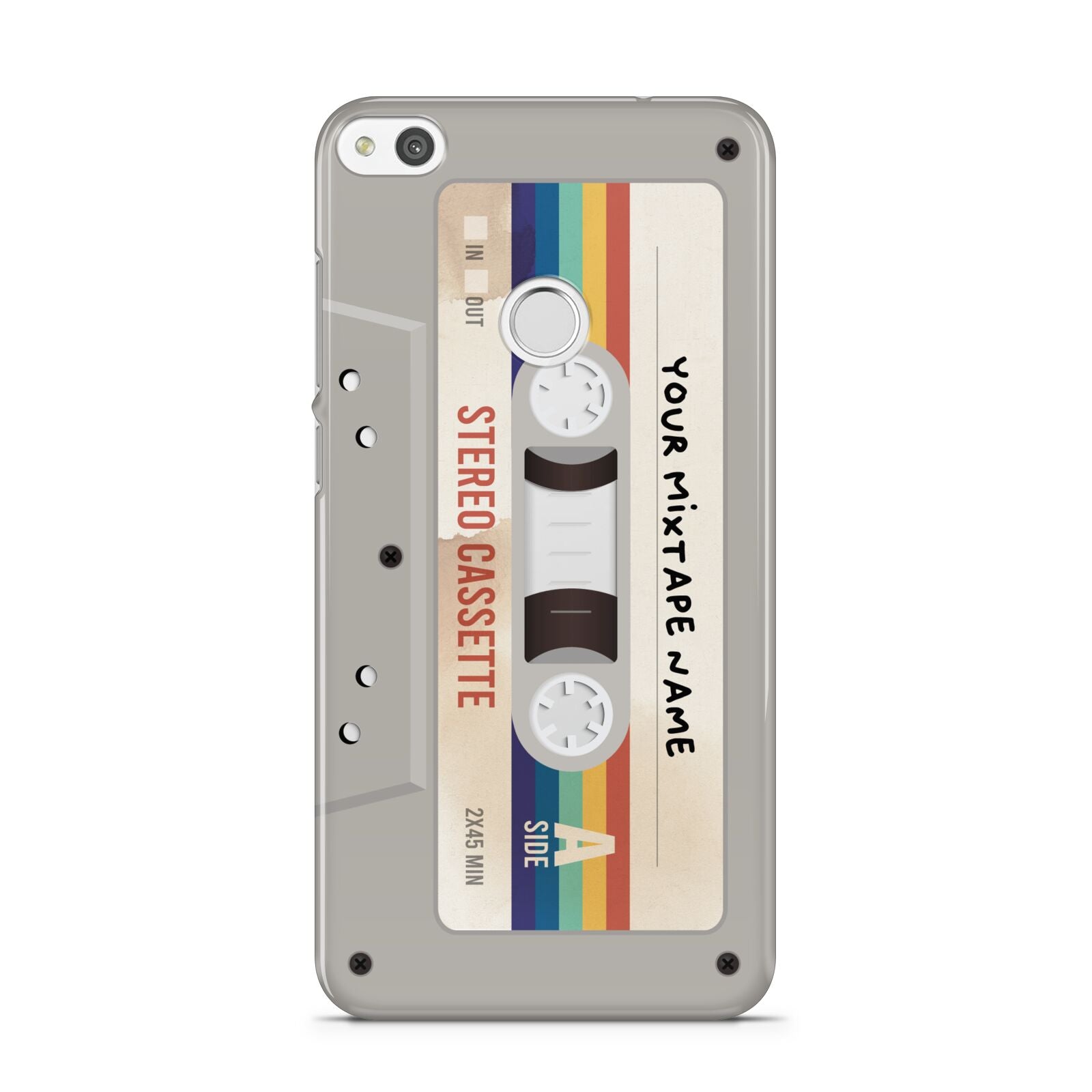 Personalised Multicoloured Mixtape Huawei P8 Lite Case