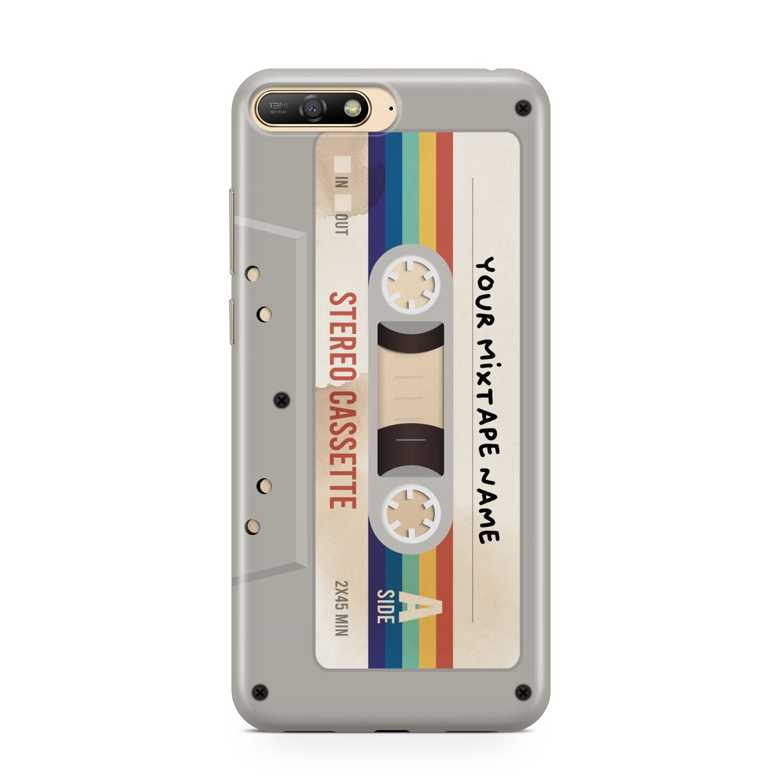 Personalised Multicoloured Mixtape Huawei Y6 2018