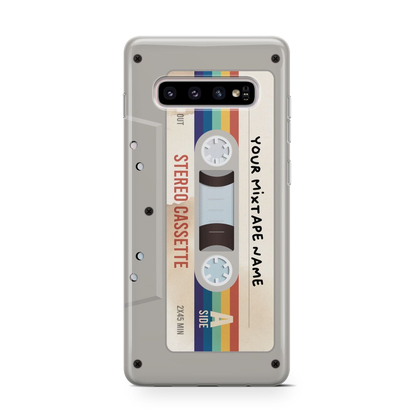 Personalised Multicoloured Mixtape Protective Samsung Galaxy Case