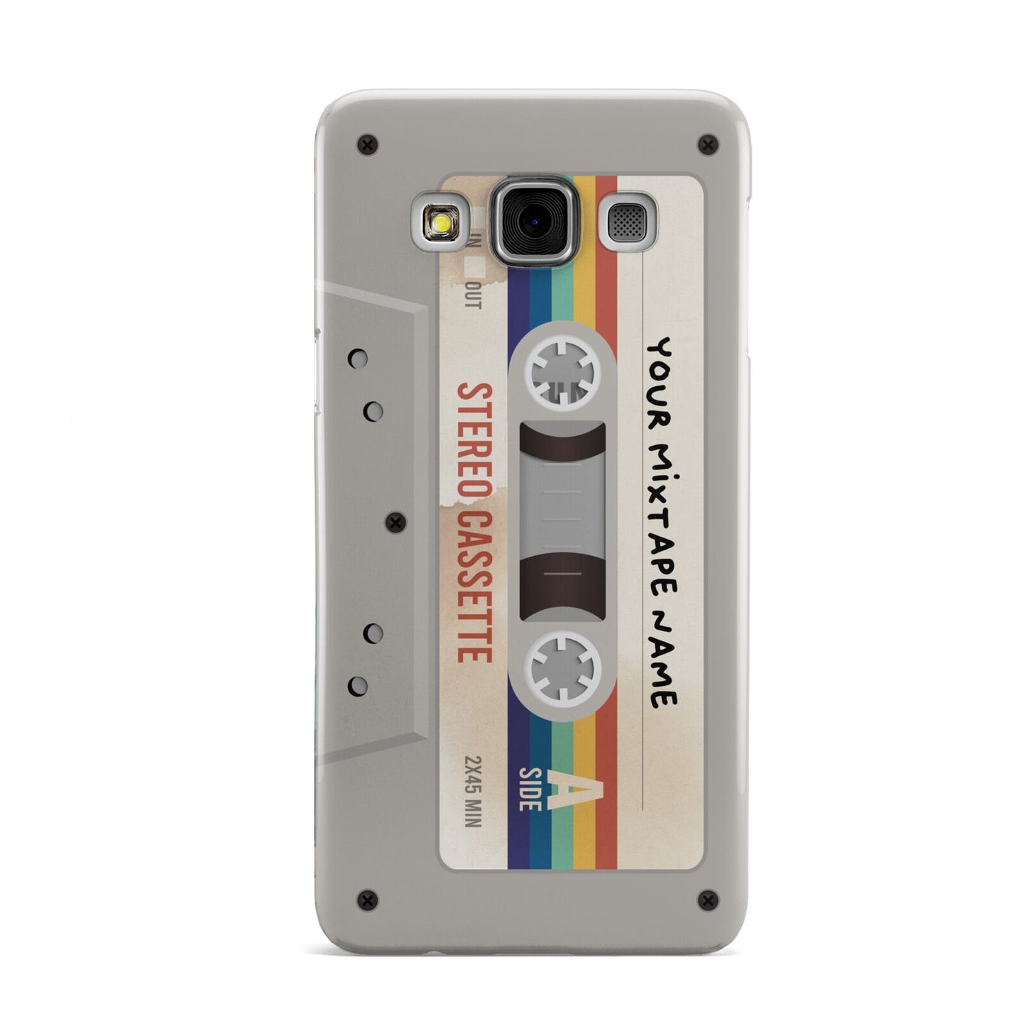 Personalised Multicoloured Mixtape Samsung Galaxy A3 Case