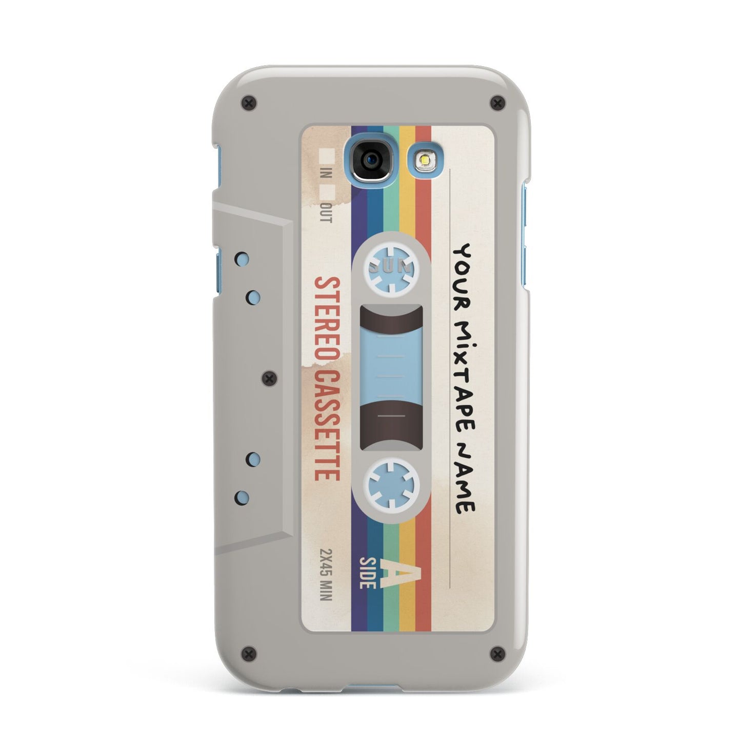 Personalised Multicoloured Mixtape Samsung Galaxy A7 2017 Case