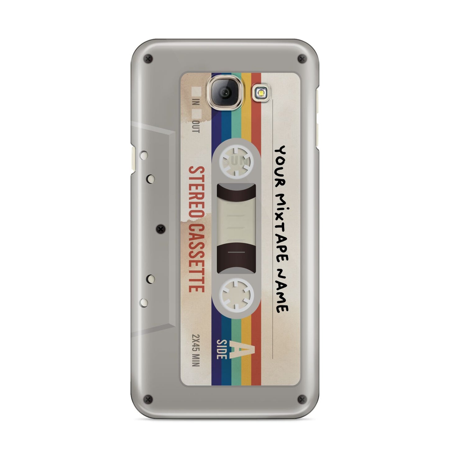 Personalised Multicoloured Mixtape Samsung Galaxy A8 2016 Case