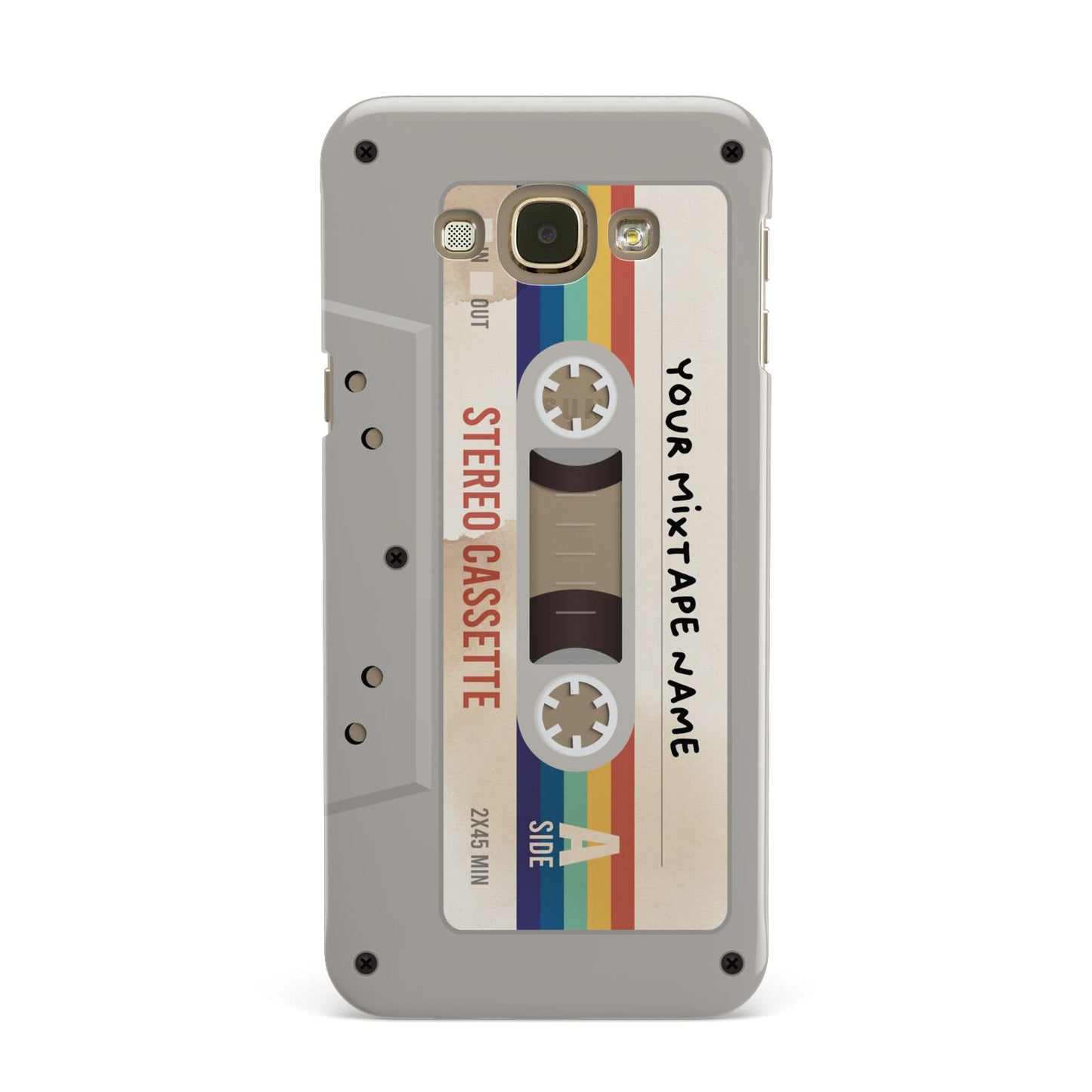 Personalised Multicoloured Mixtape Samsung Galaxy A8 Case