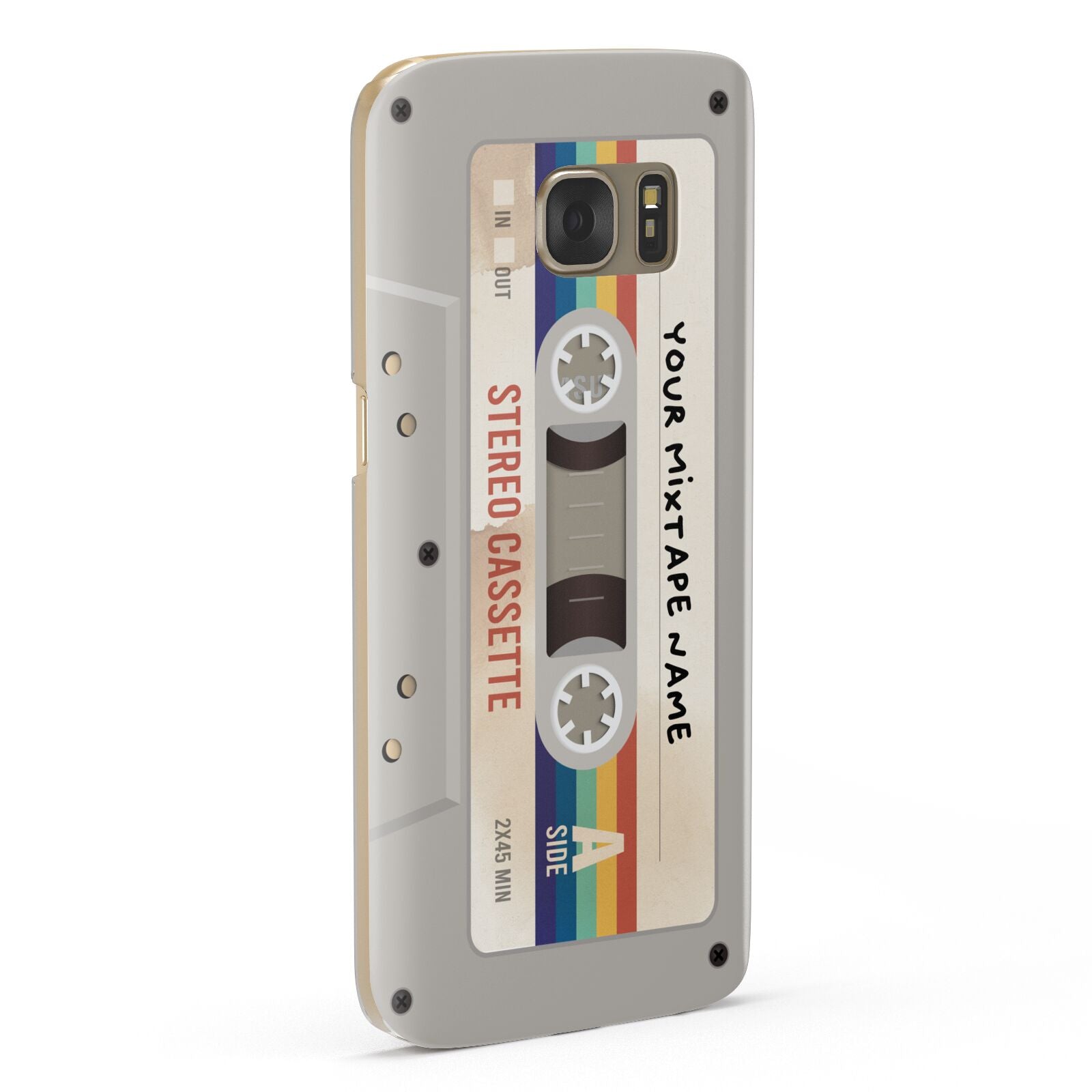 Personalised Multicoloured Mixtape Samsung Galaxy Case Fourty Five Degrees