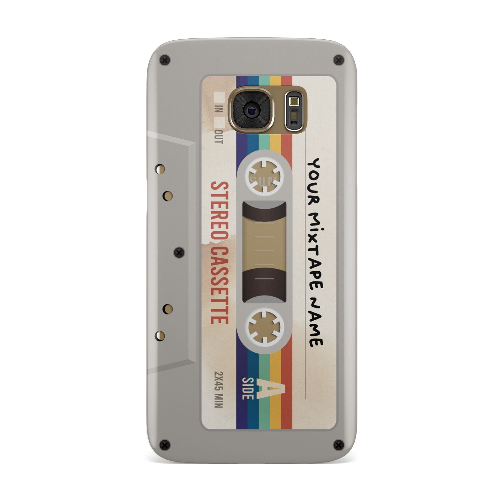 Personalised Multicoloured Mixtape Samsung Galaxy Case