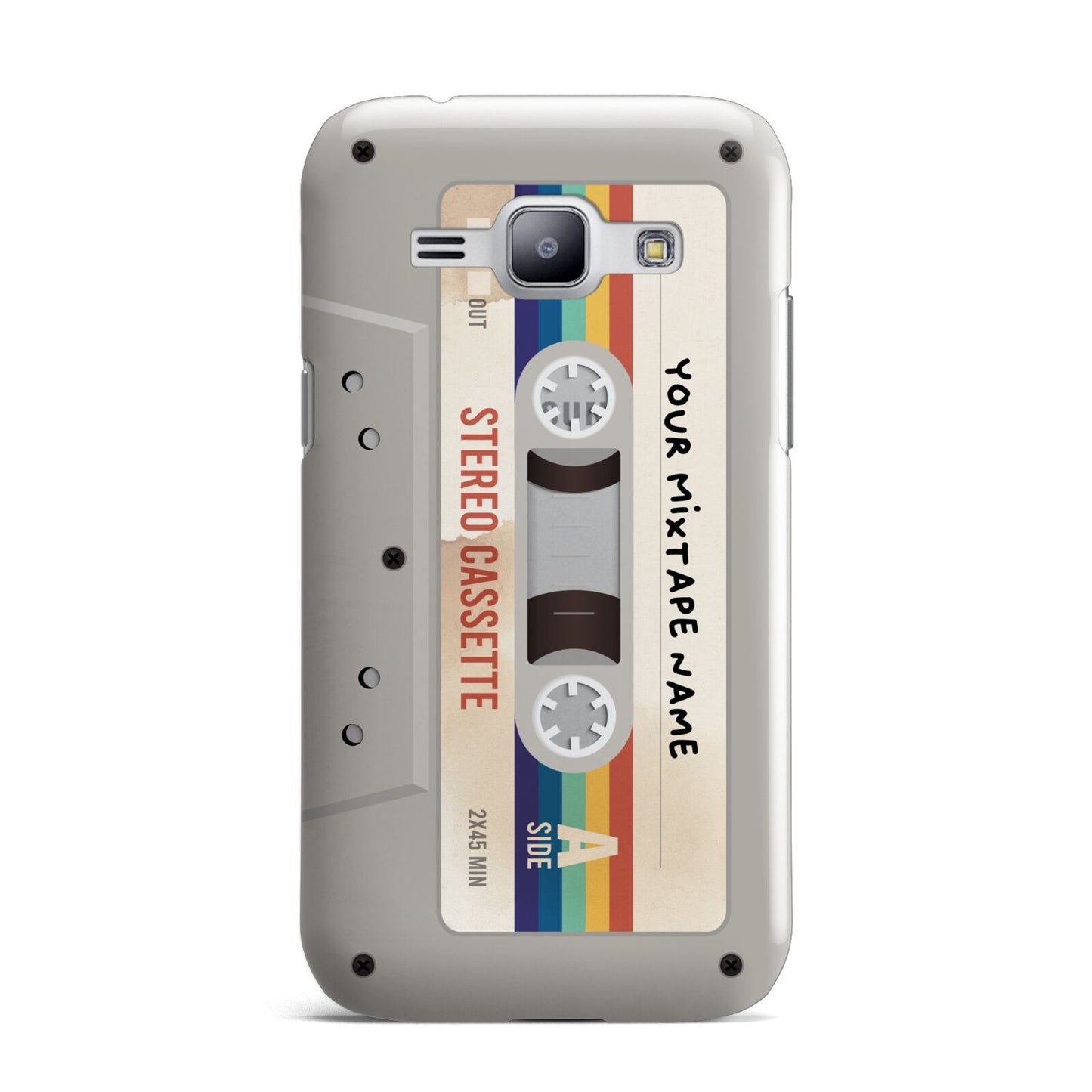 Personalised Multicoloured Mixtape Samsung Galaxy J1 2015 Case