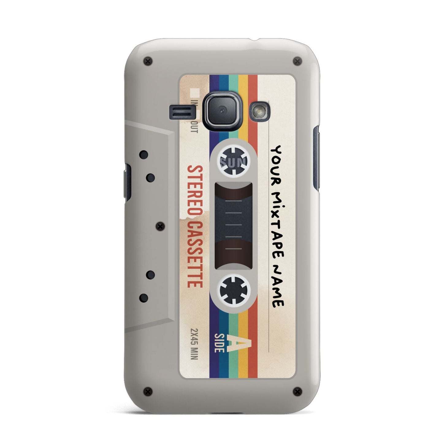 Personalised Multicoloured Mixtape Samsung Galaxy J1 2016 Case