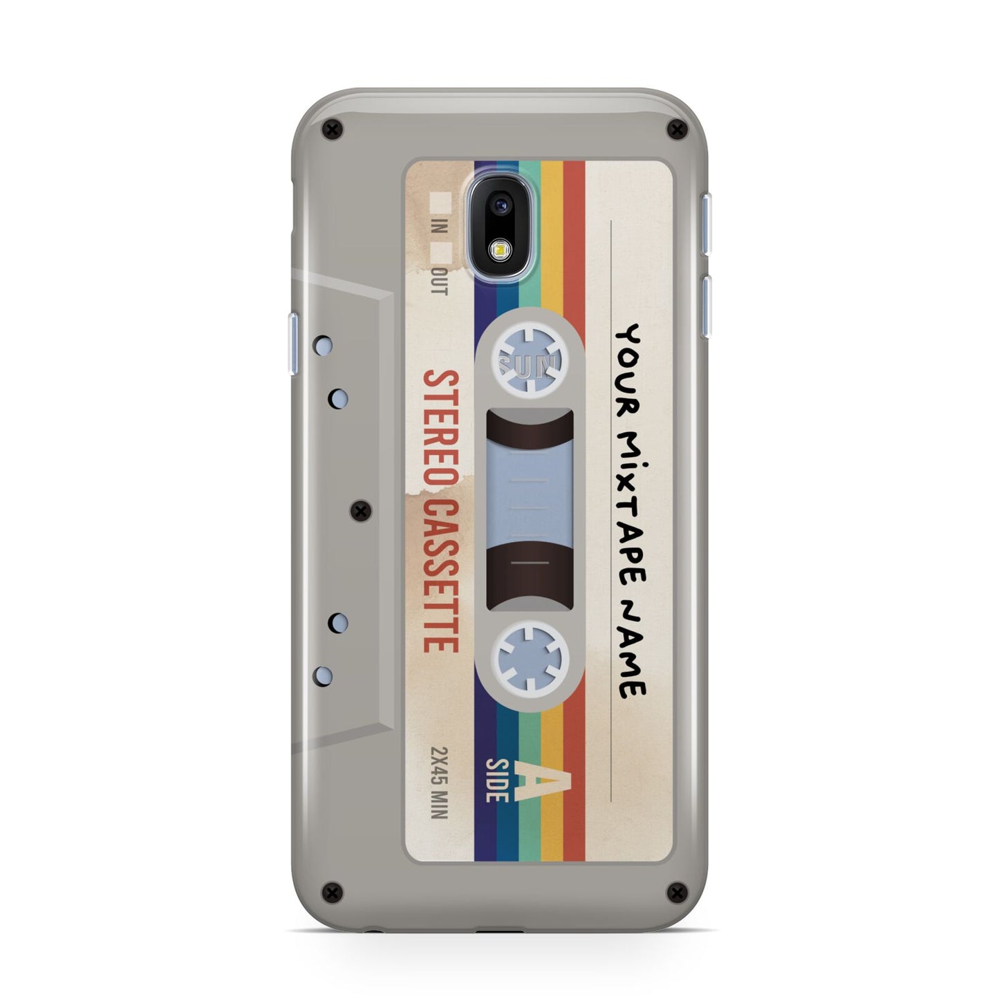 Personalised Multicoloured Mixtape Samsung Galaxy J3 2017 Case