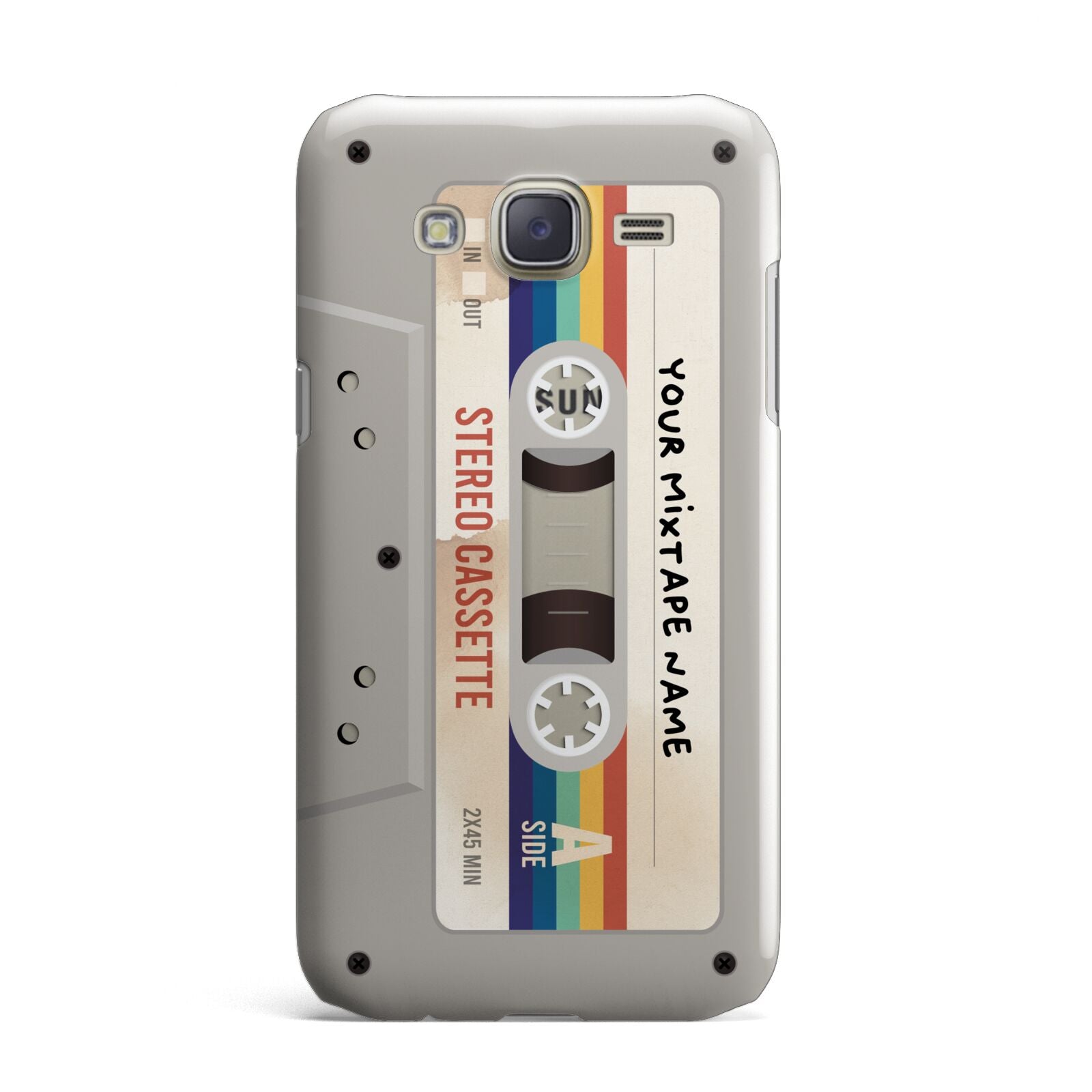 Personalised Multicoloured Mixtape Samsung Galaxy J7 Case