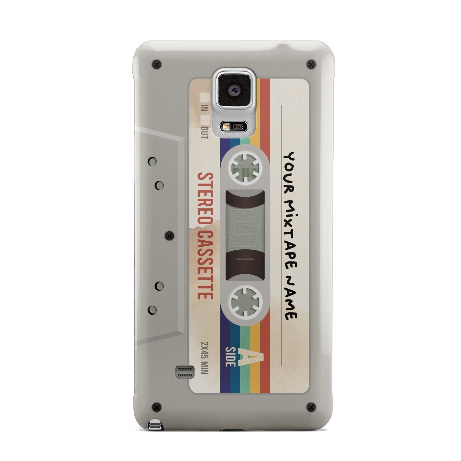 Personalised Multicoloured Mixtape Samsung Galaxy Note 4 Case