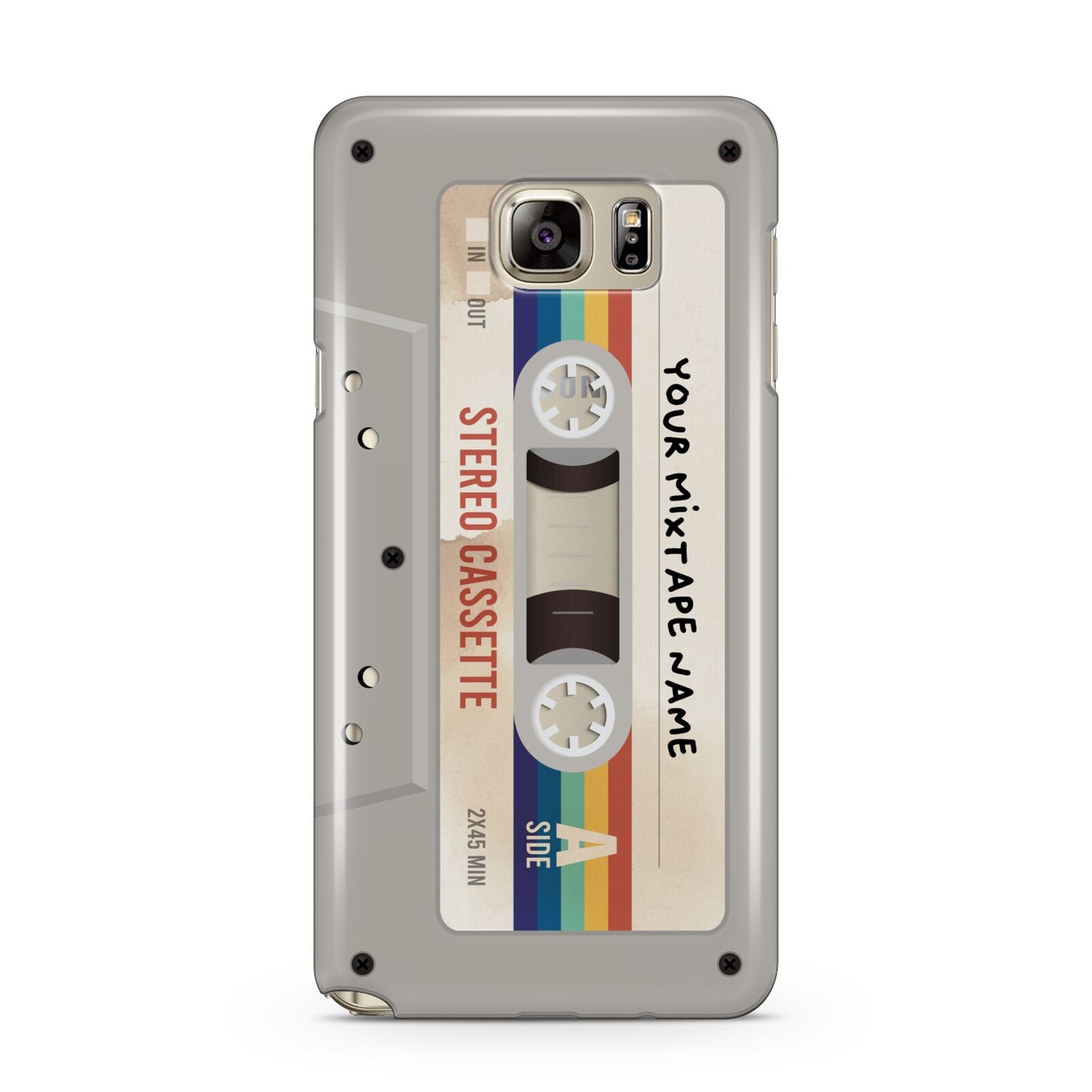 Personalised Multicoloured Mixtape Samsung Galaxy Note 5 Case