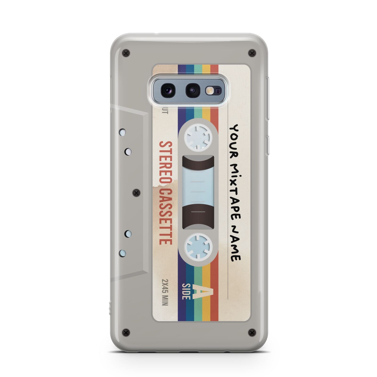 Personalised Multicoloured Mixtape Samsung Galaxy S10E Case