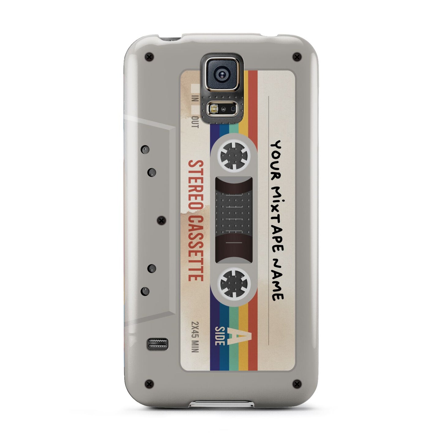 Personalised Multicoloured Mixtape Samsung Galaxy S5 Case