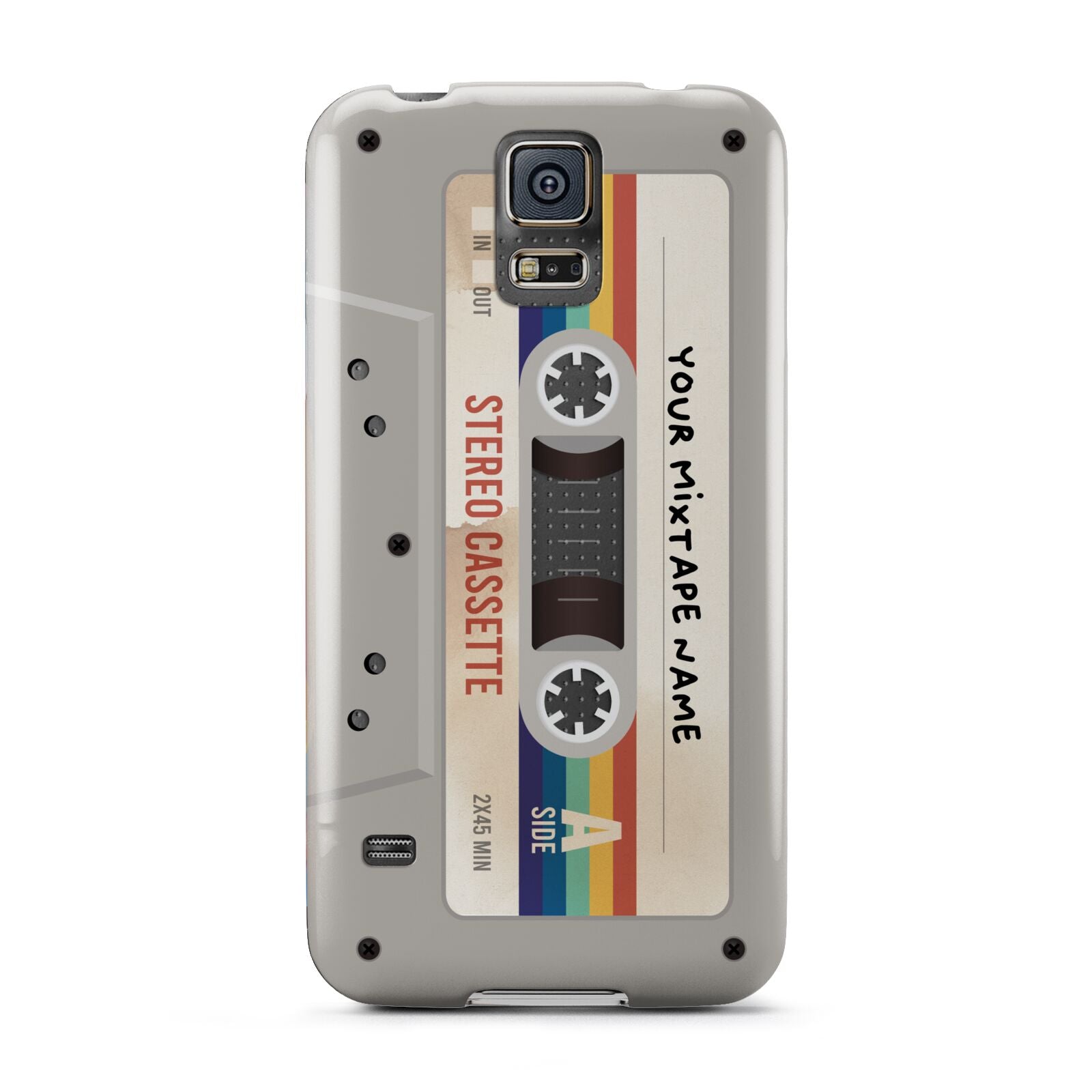 Personalised Multicoloured Mixtape Samsung Galaxy S5 Case