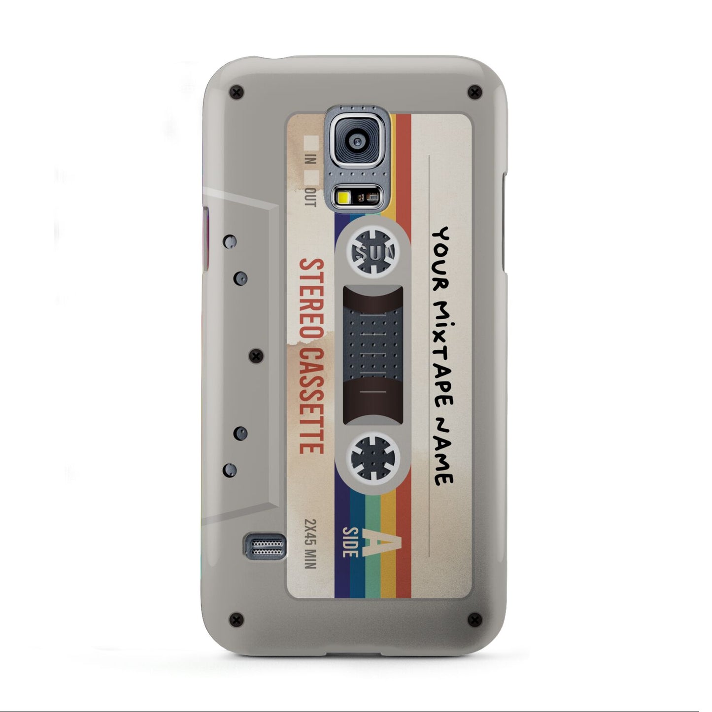 Personalised Multicoloured Mixtape Samsung Galaxy S5 Mini Case