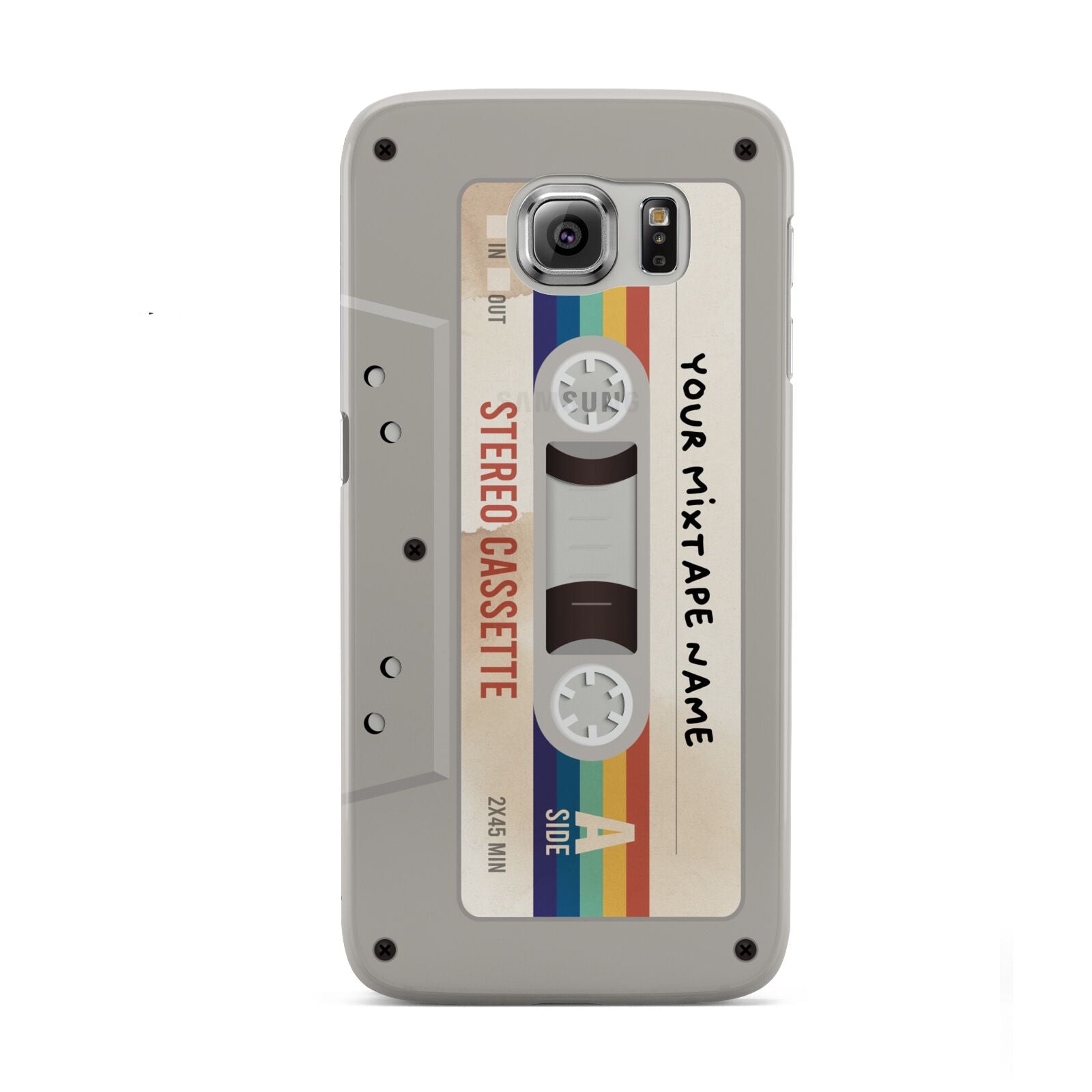 Personalised Multicoloured Mixtape Samsung Galaxy S6 Case