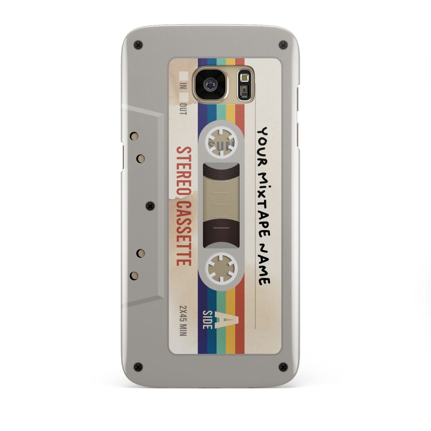 Personalised Multicoloured Mixtape Samsung Galaxy S7 Edge Case